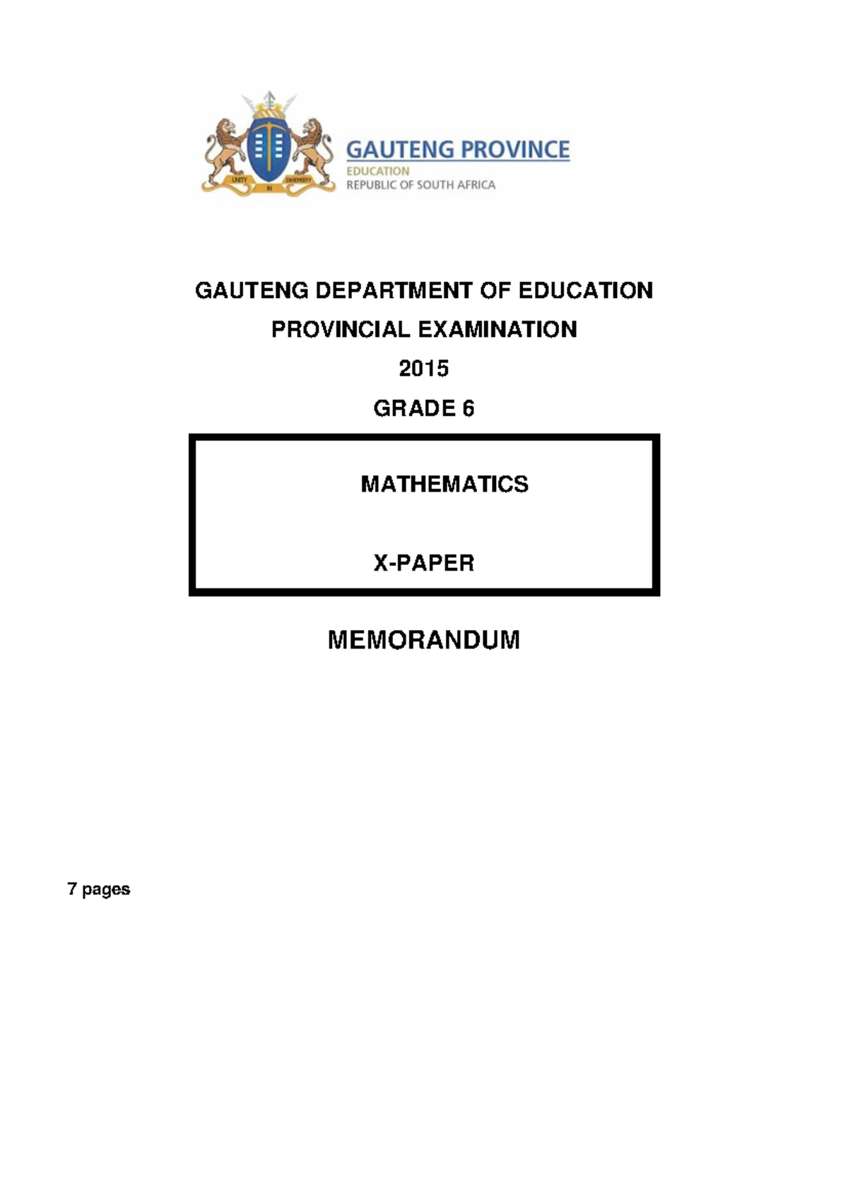 Grade 6 Maths Notes for Paper 1: Key Topics & Practice - Studocu
