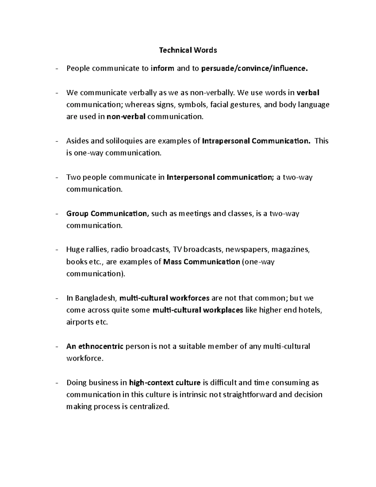 Formal Informal Conversation - Lecture notes 1-10 - Formal Informal ...