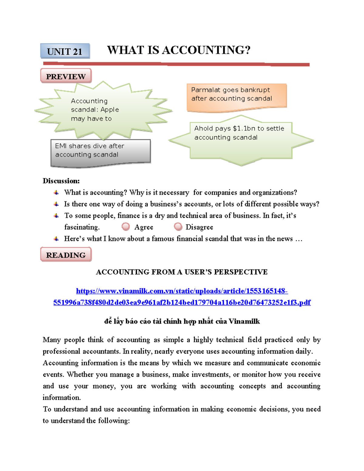 UNIT 21: Understanding Accounting and Its Importance in Business - Studocu
