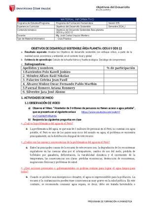 Manual de Acciones Sostenibles ODS (3): Contaminación en Trujillo - Studocu