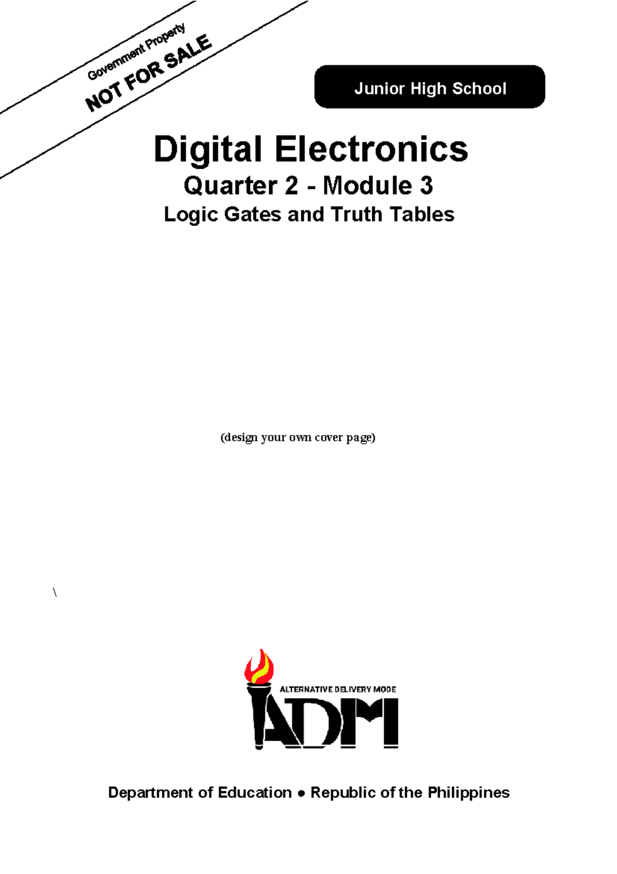 CT G9 Q2 Module 3: Logic Gates & Truth Tables Overview - Document Preview