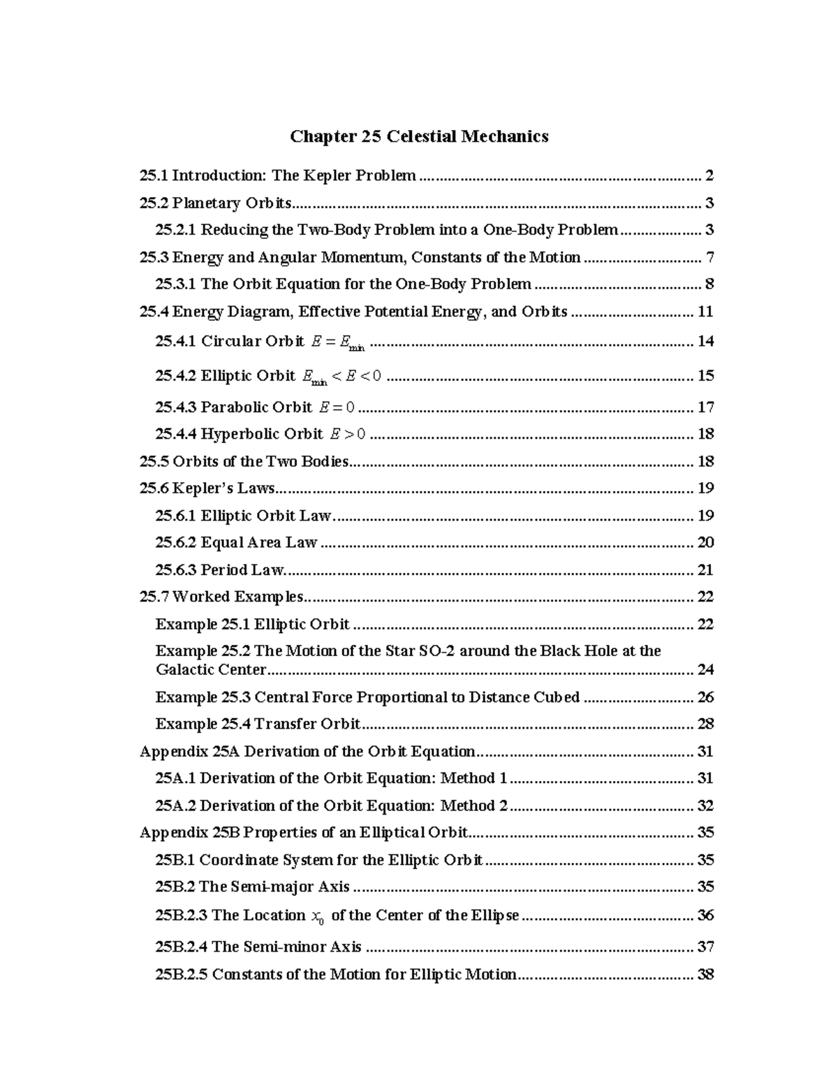 MIT 8.01SC: Chapter 25 - Celestial Mechanics and the Kepler Problem ...
