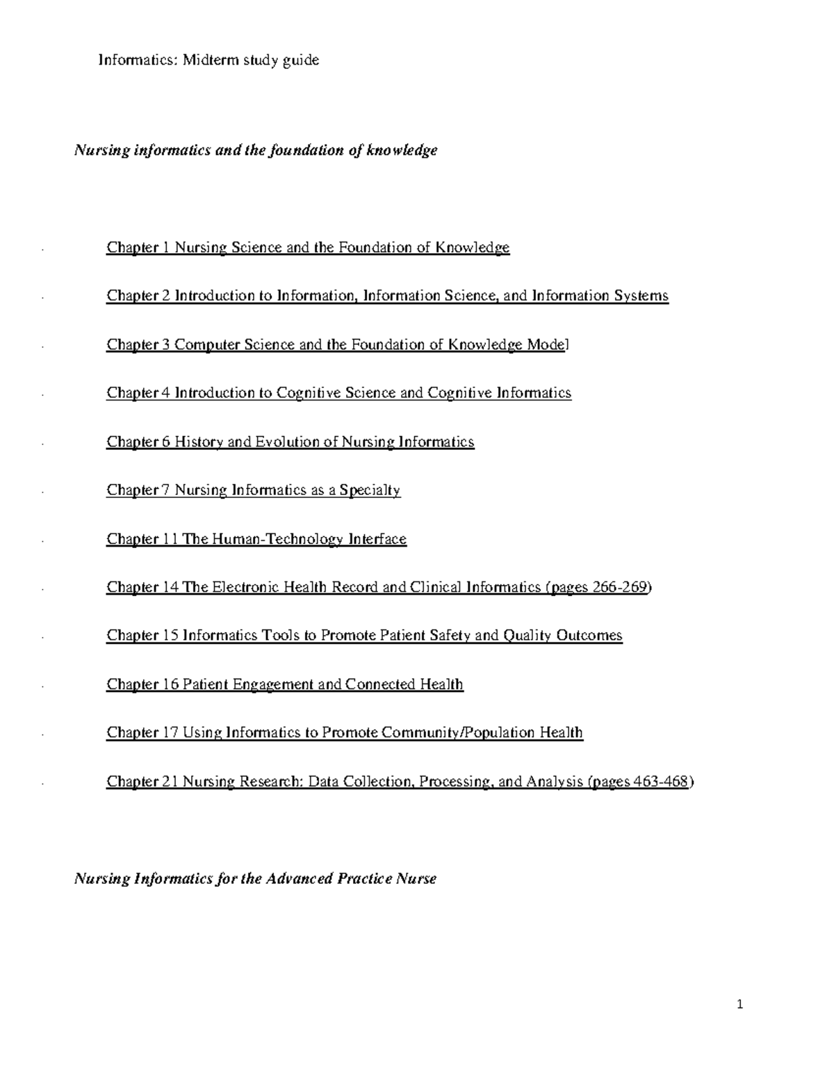 Nursing informatics and the foundation of knowledge - Dikw ch 6 ...