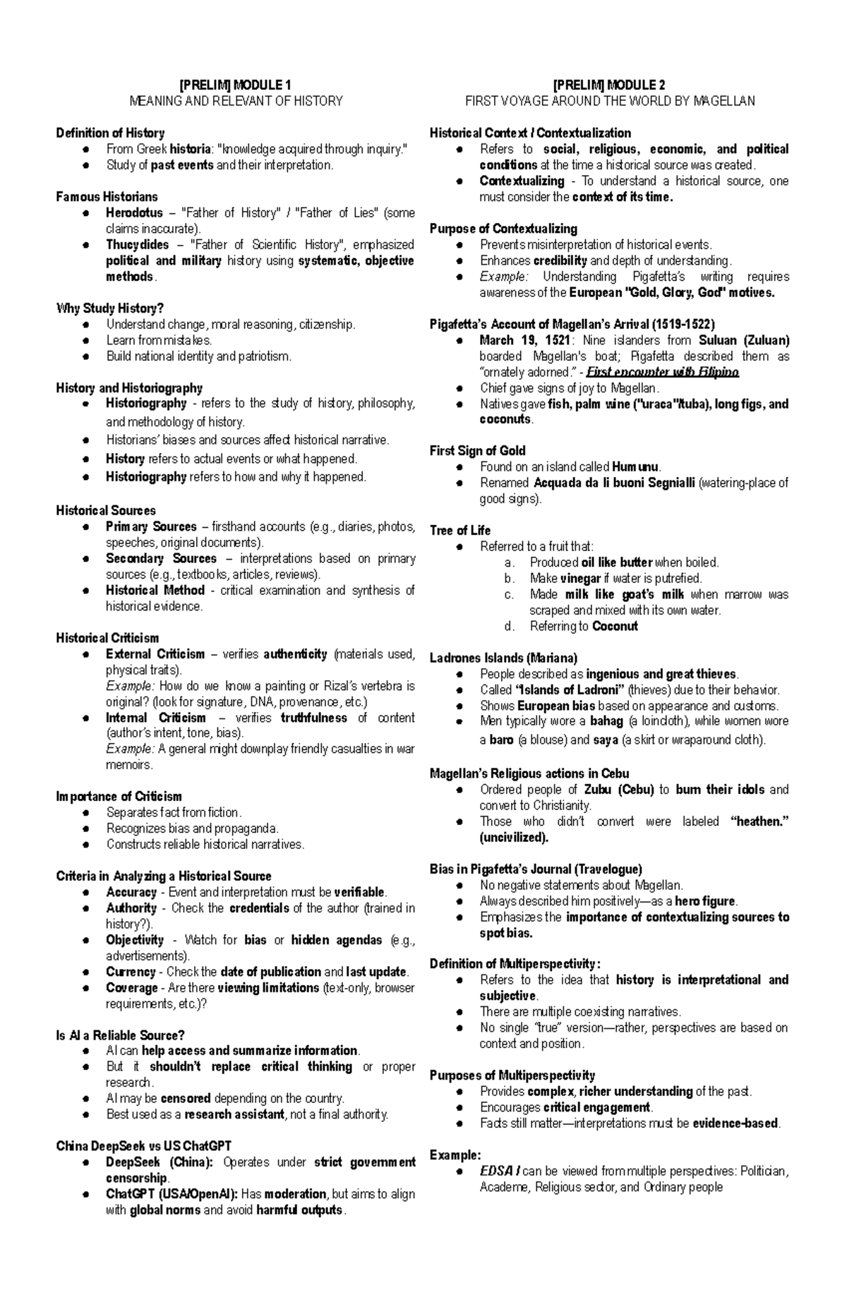 RPH Final Reviewer: Key Concepts in Philippine History and Governance ...
