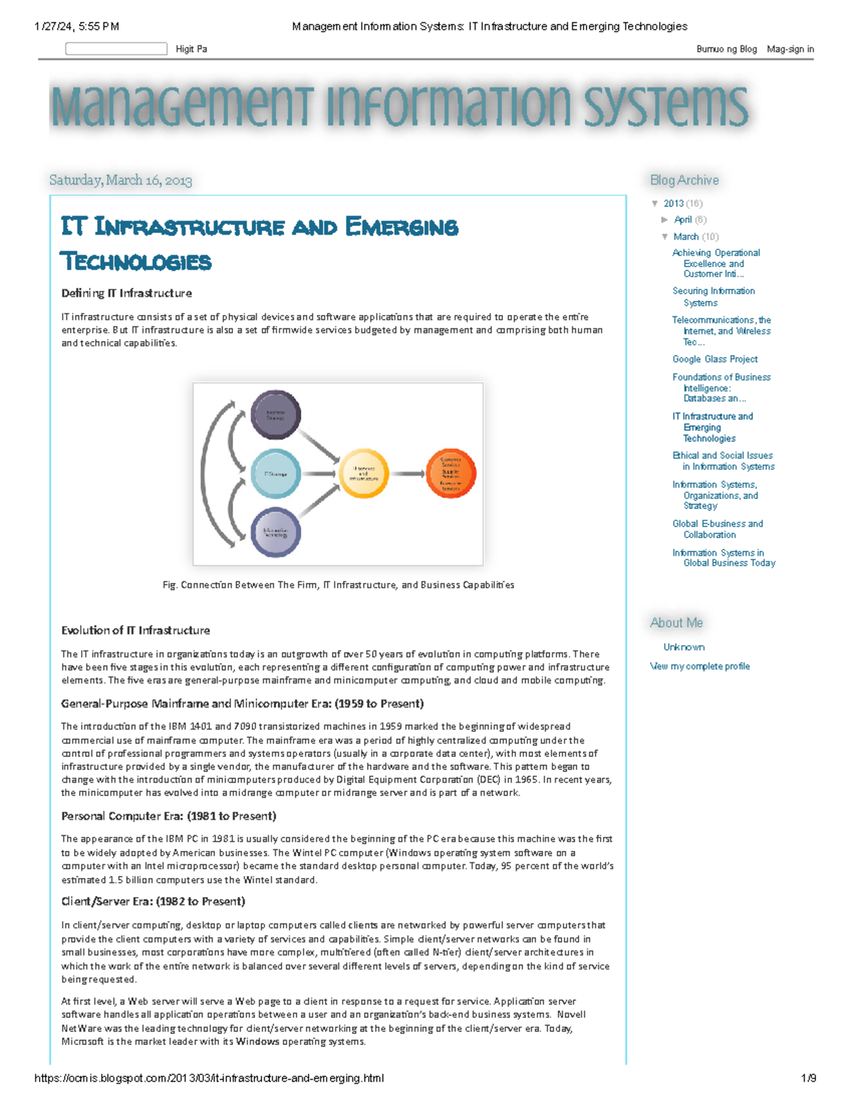 MIS IT Infrastructure & Emerging Tech Overview - Studocu
