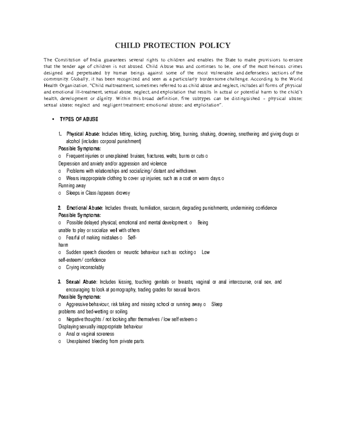 14 Child Protection Policy: Types, Guidelines, and Teacher's Roles ...