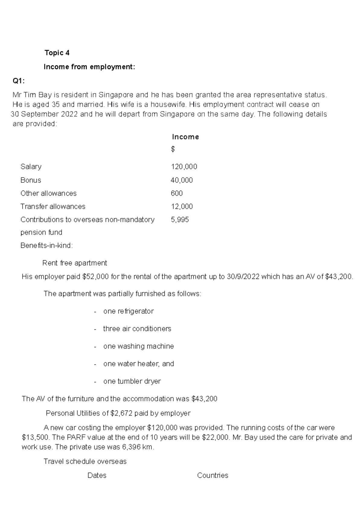 WEEK 4 Employment Income Questions AND Answers. - Topic 4 Income from ...