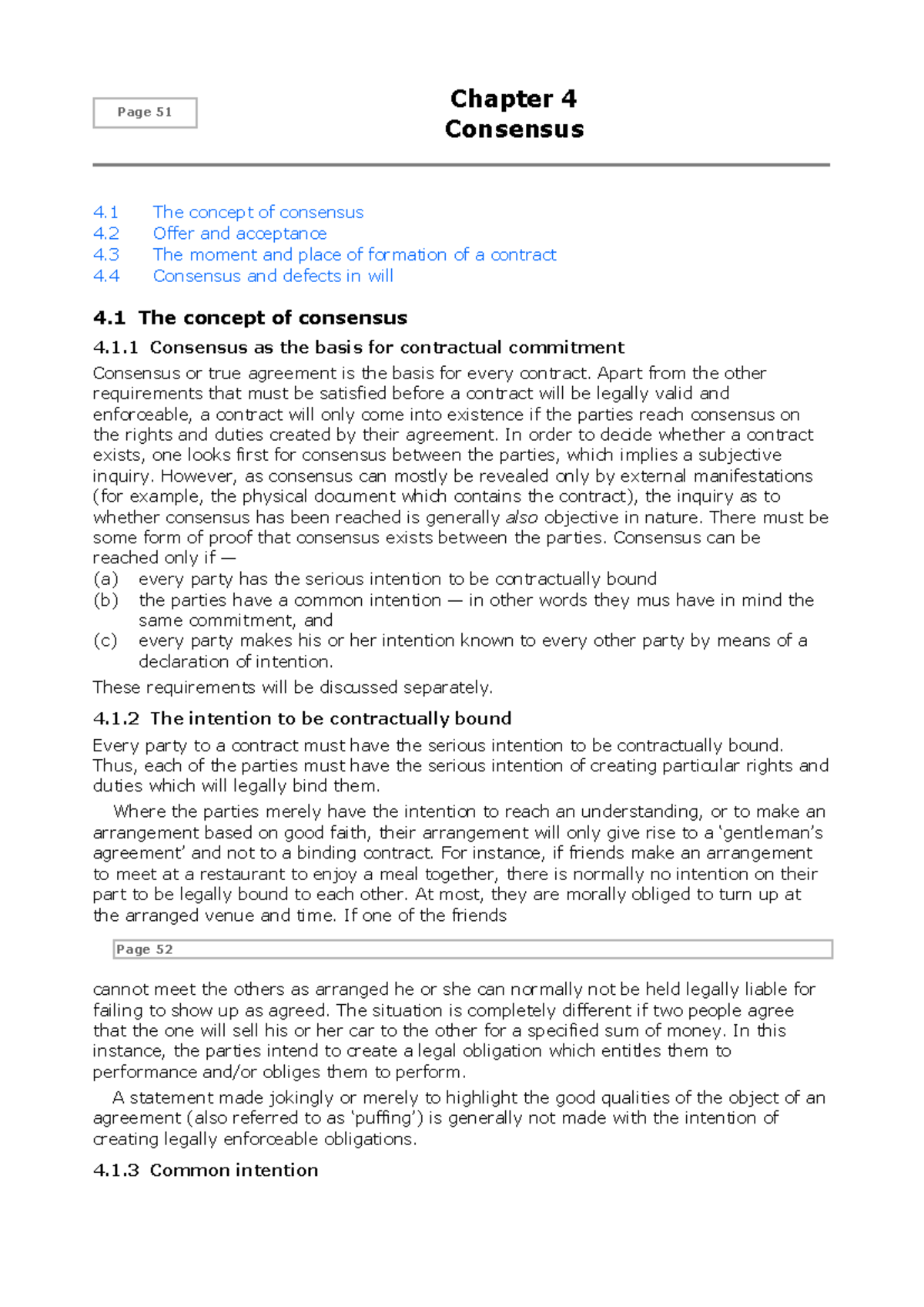 General Principles of Commercial Law: Consensus & Contractual Defects ...