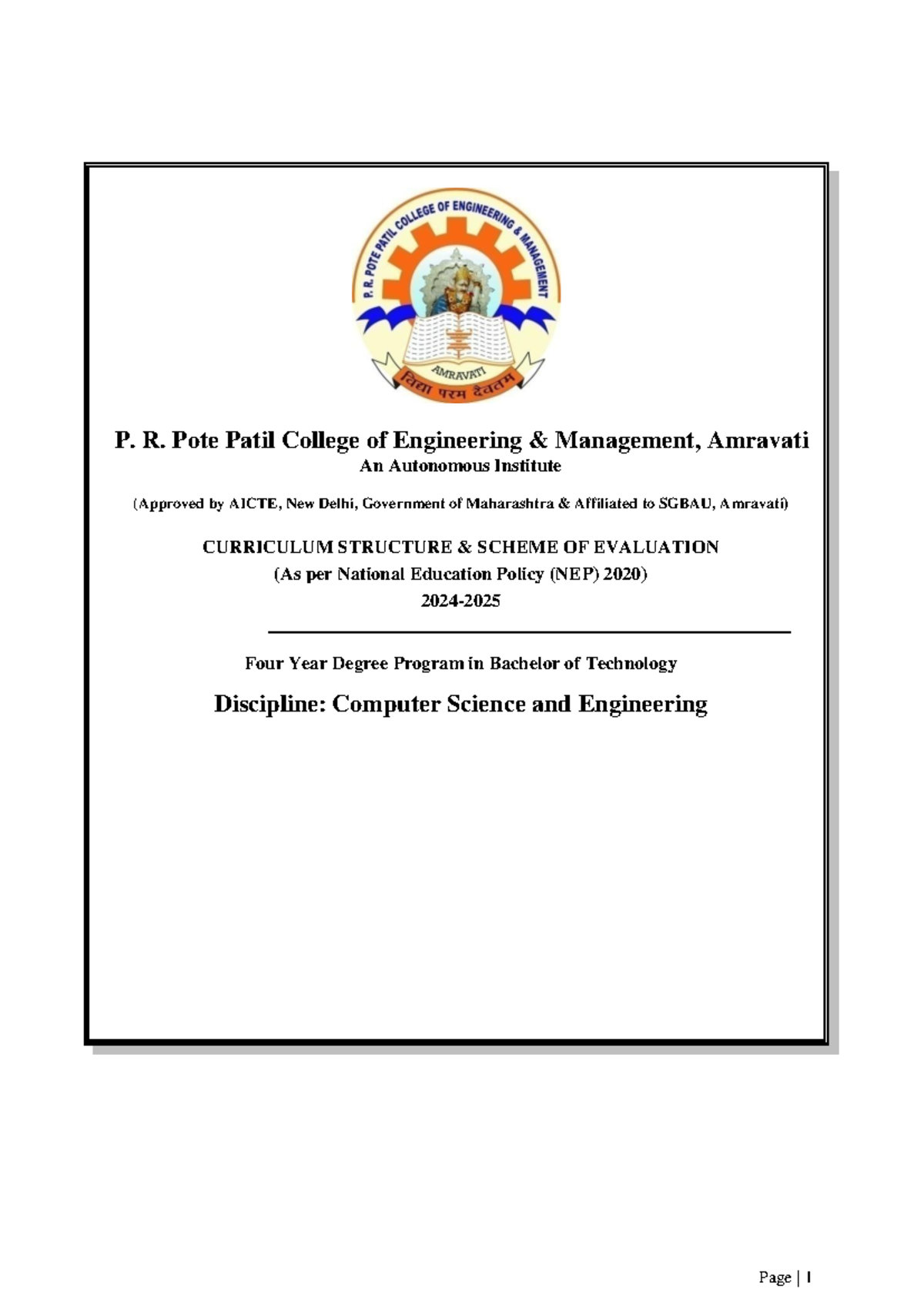 Syllabus for CSE - B.Tech First Year (2024-25) Semester I - Studocu