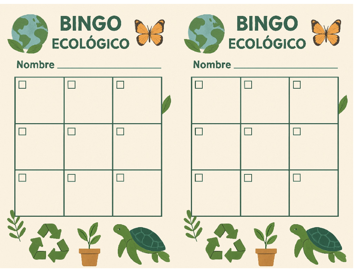 601 Bingo ecológico - knlk - modulo1 ciencias naturales - BINGO BINGO ...