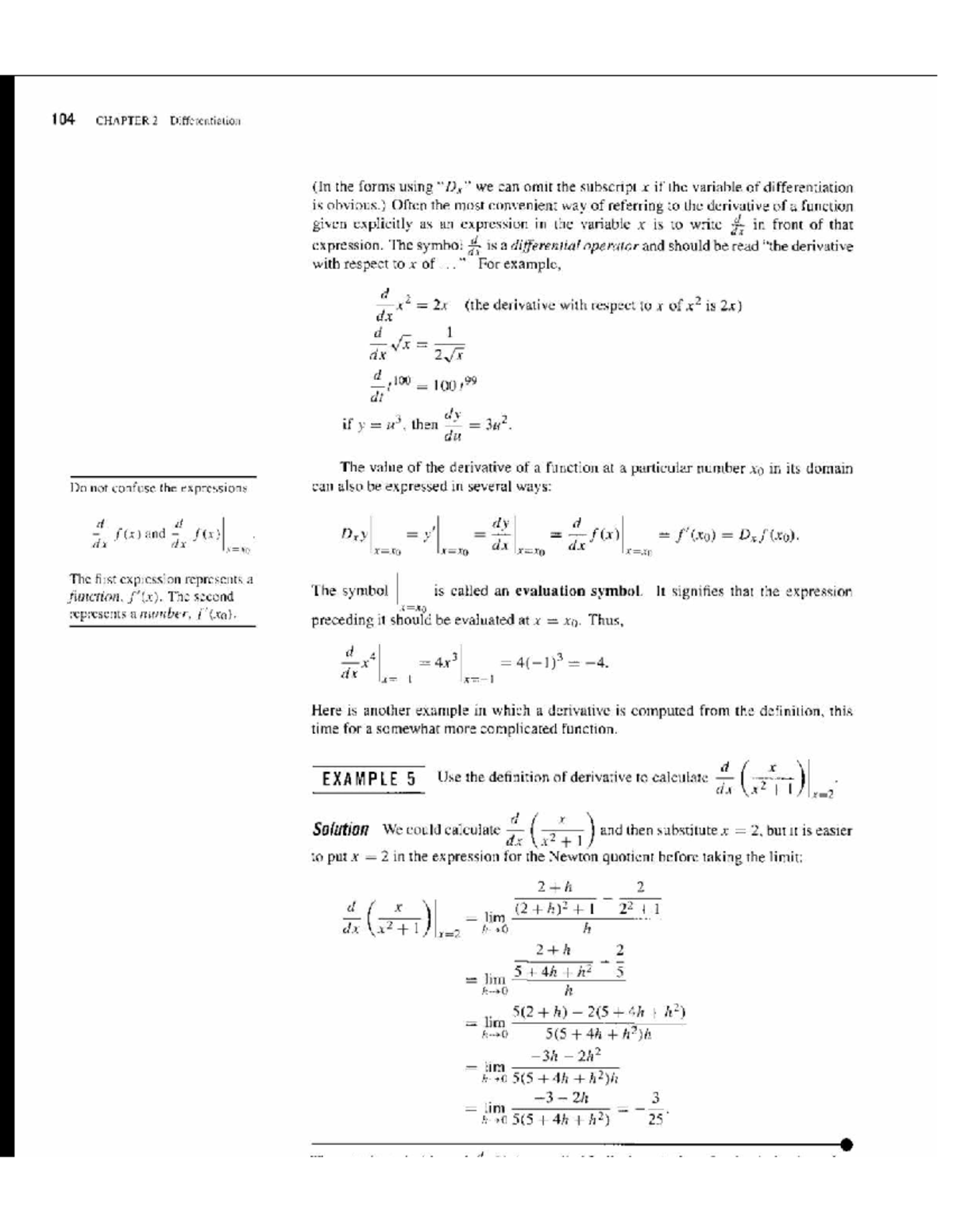 104 Calculus 2 CHAPTER 2: Differentiation Concepts and Rules - Studocu