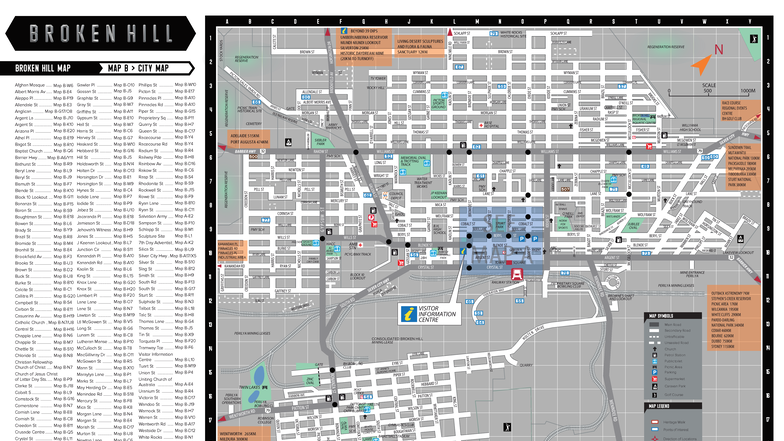 City Map of Broken Hill: Key Locations and Points of Interest - Studocu