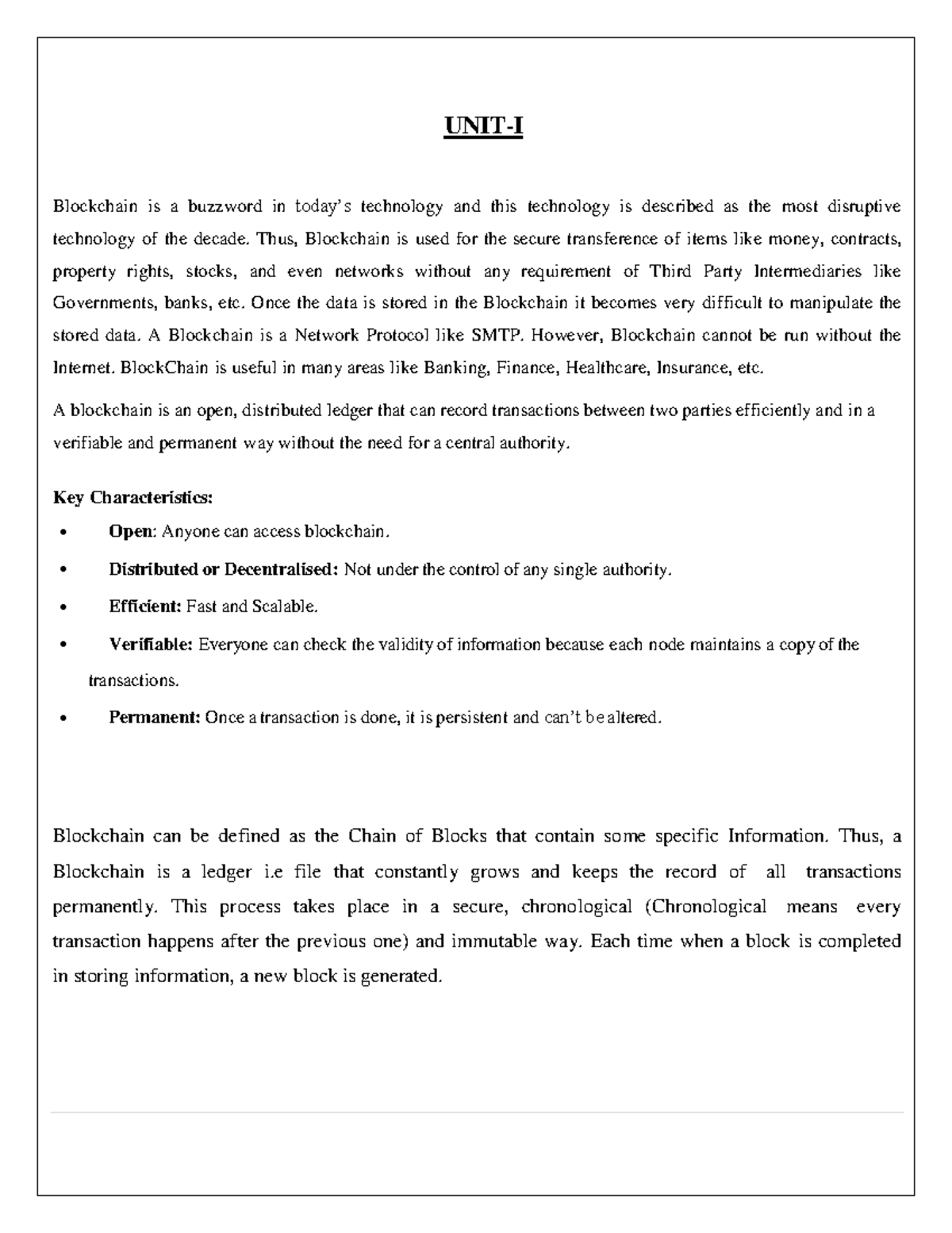 BCL - Comprehensive notes on blockchain technology and its applications ...