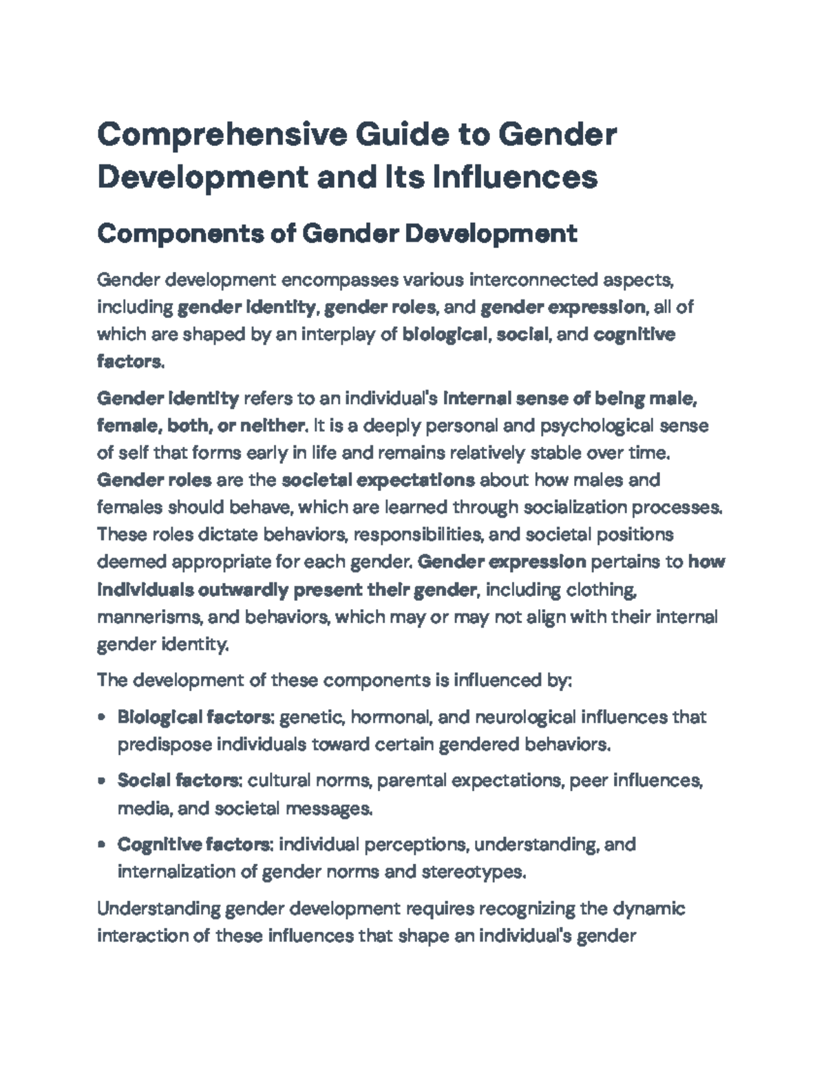 Challenges and Influences in Masculine Role Development: A Gender ...