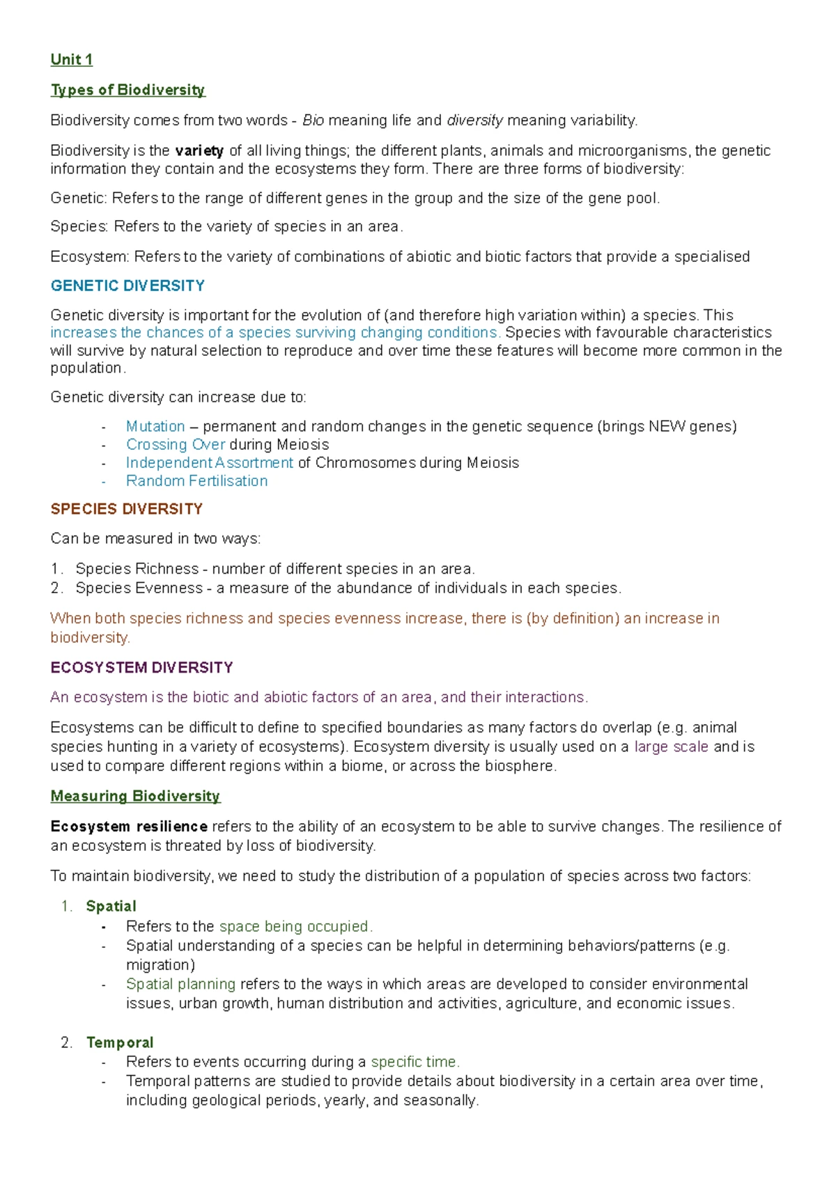 Human Impacts on Biodiversity & Conservation Strategies: A Study - Studocu