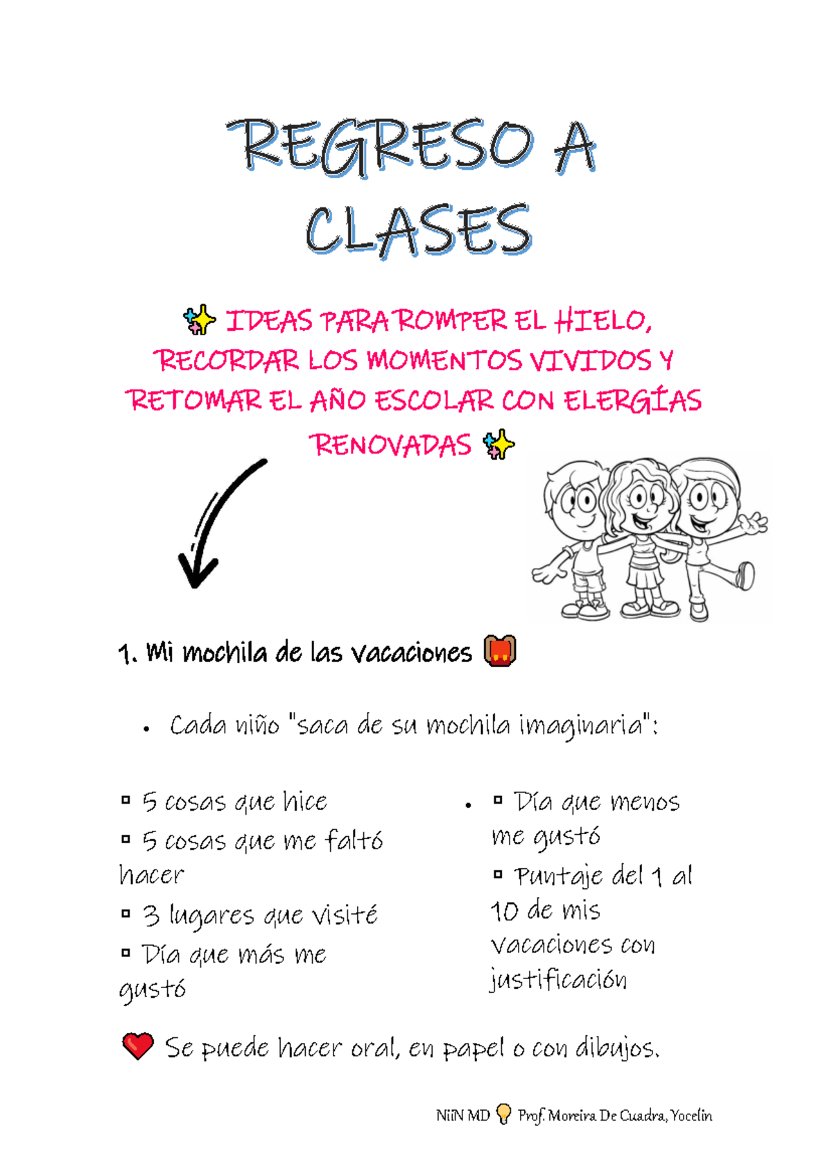 Regreso a Clases: Actividades Creativas para Invierno 2025 - Document Preview