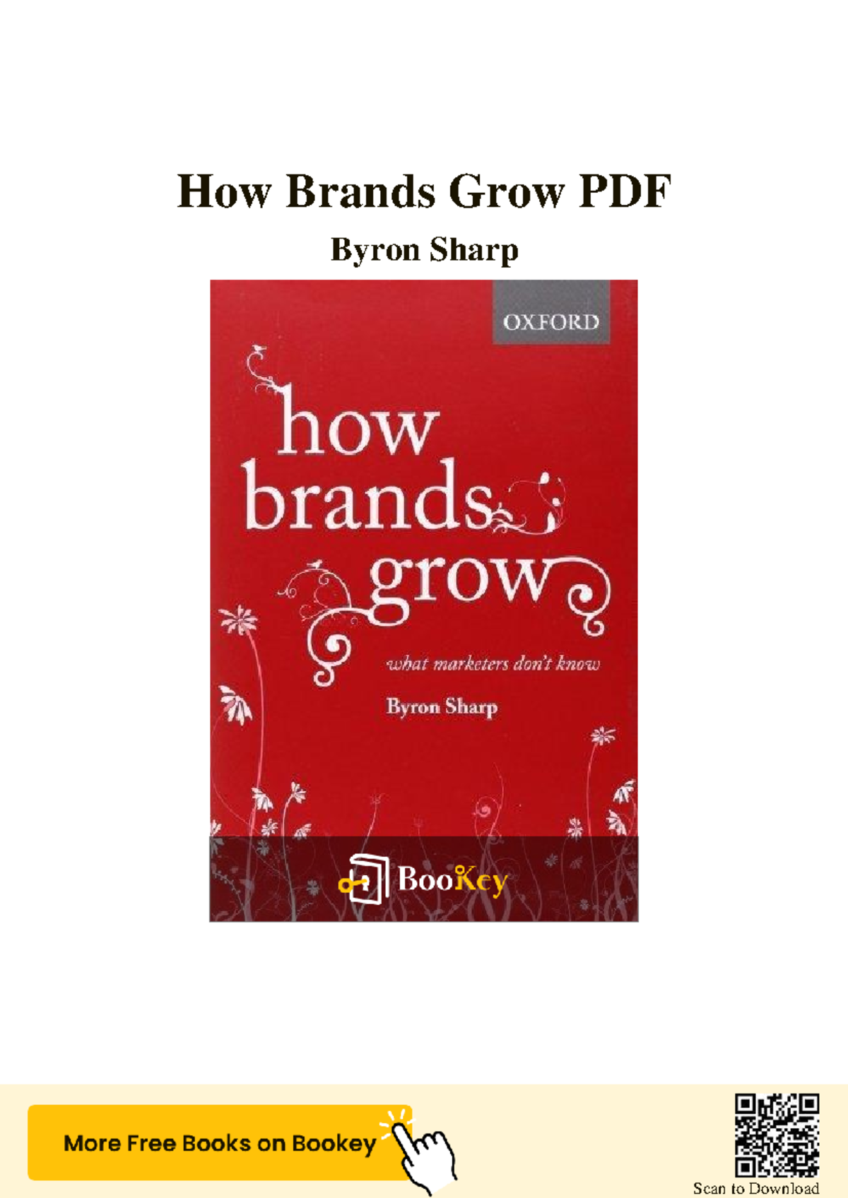 How Brands Grow: Insights on Effective Marketing Strategies (PDF