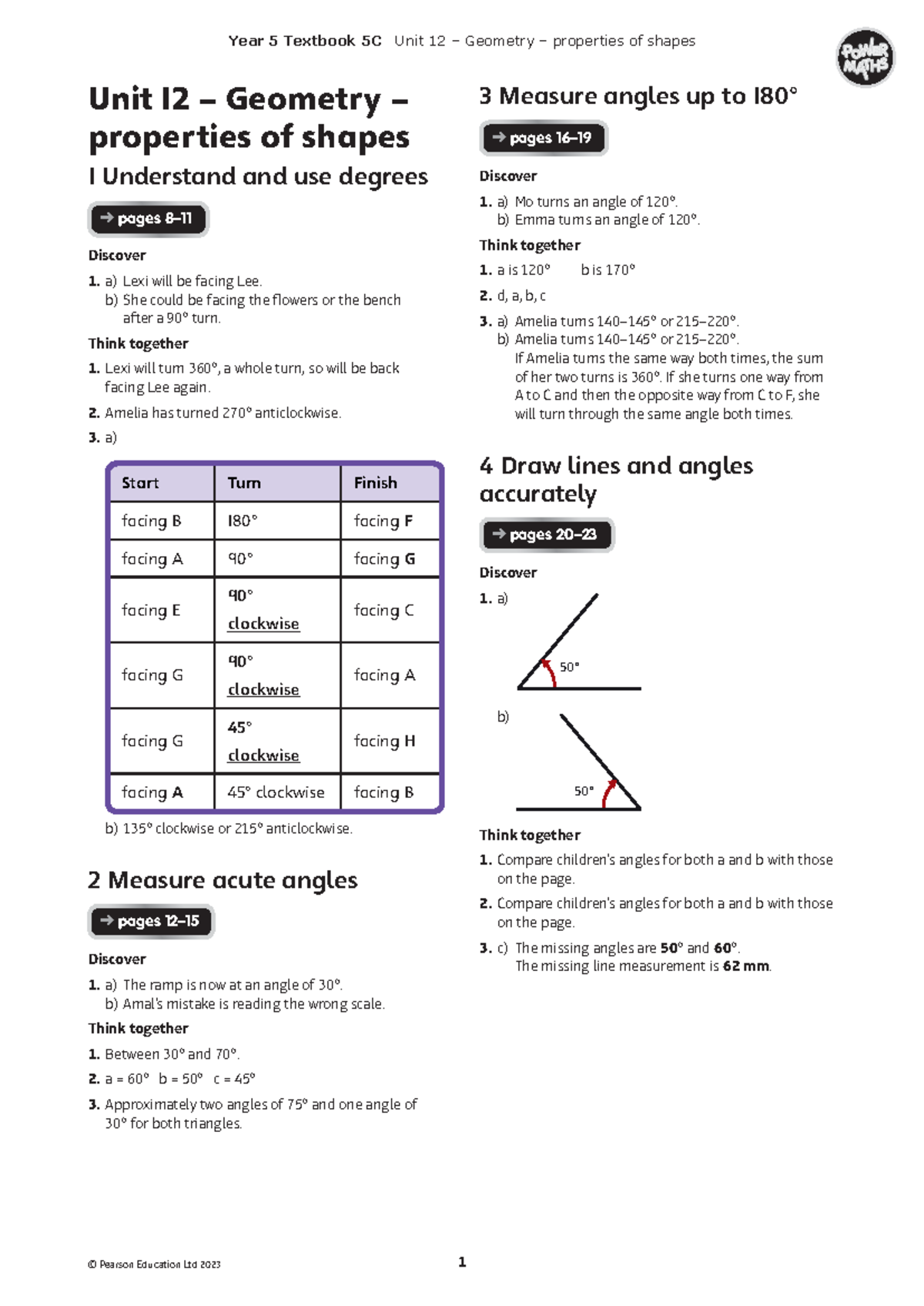 Final Exam PM2 Y5C Geometry Workbook Solutions & Answers - Studocu