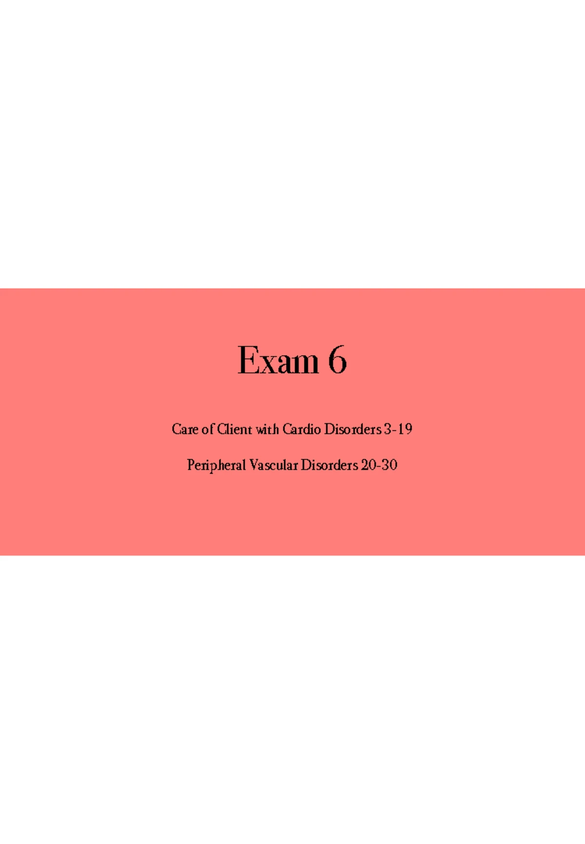Cardiac Exam Blueprint 2: Complete Study Guide for Heart Disorders ...