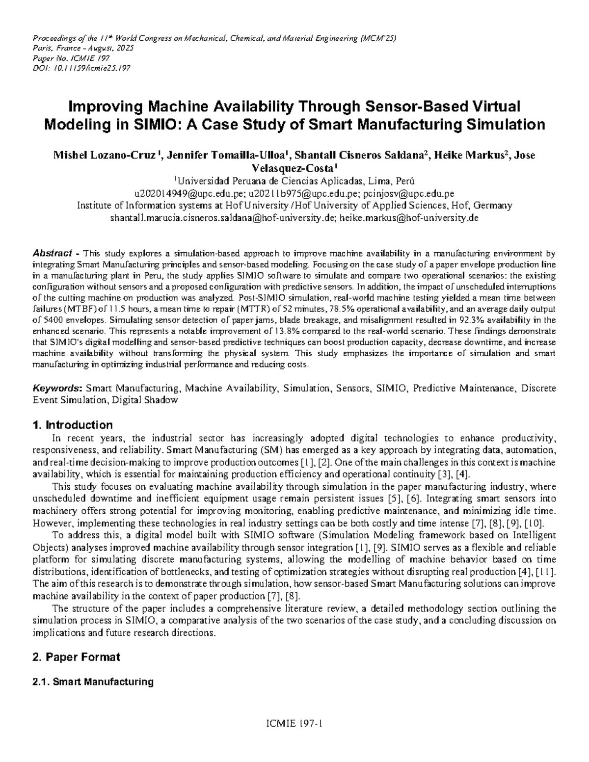 Improving Machine Availability in Smart Manufacturing: A Case Study ...