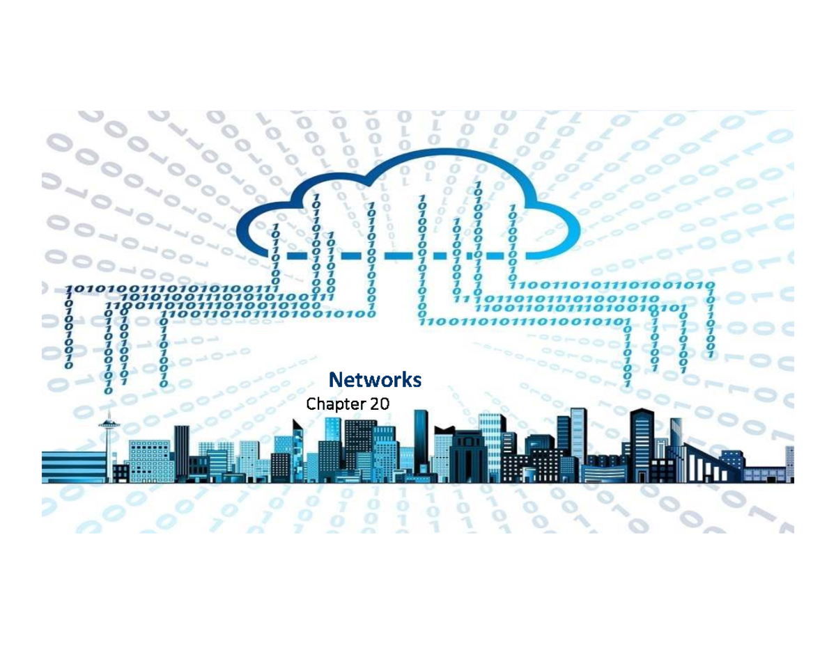 Chapter 20: Networks Overview - Studocu