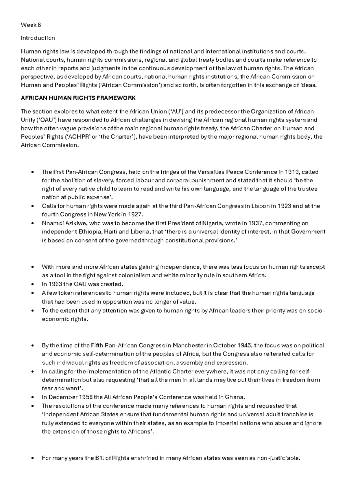 Week 7 Lecture Notes: The International Human Rights System - Studocu