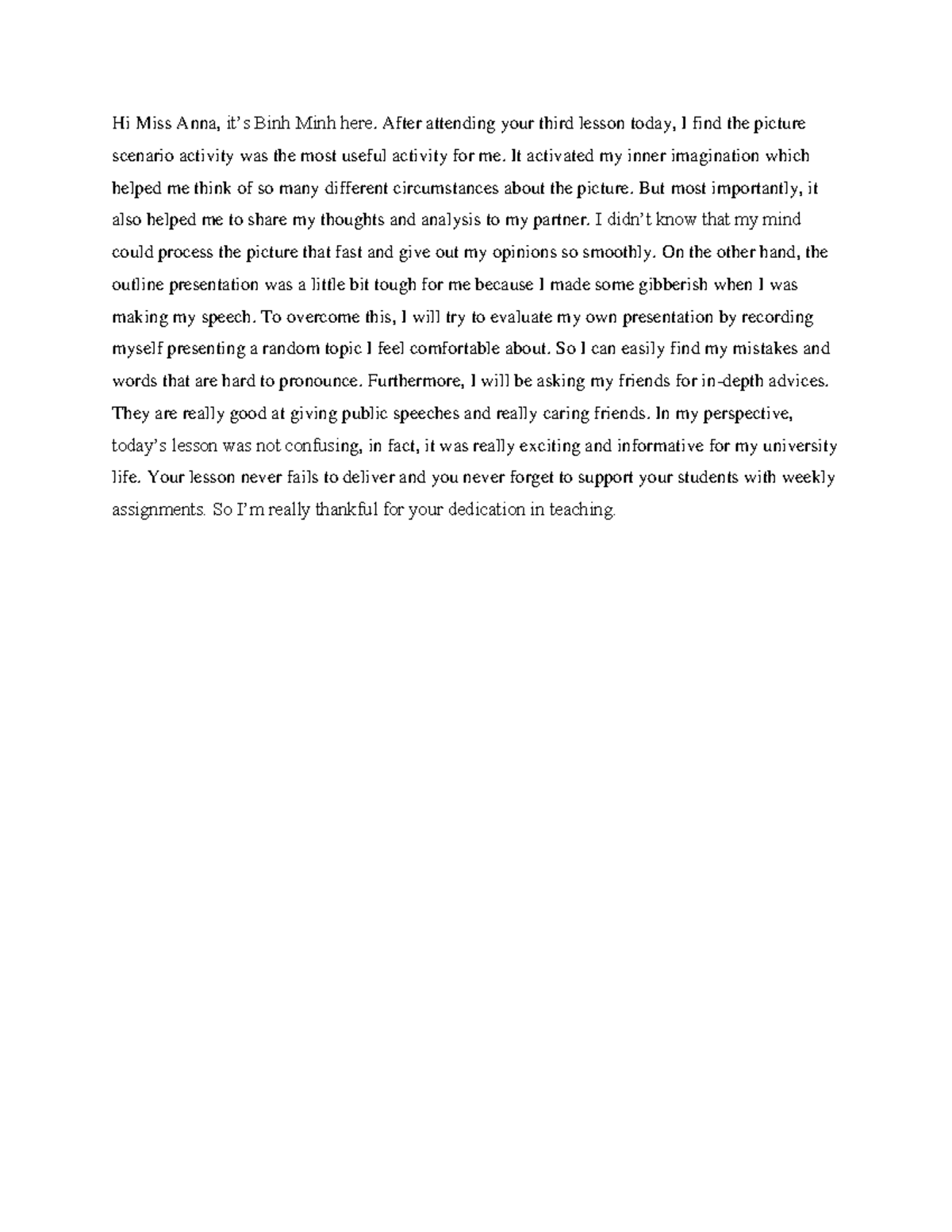 ENG 101 - Exit 3 Lesson Reflection and Personal Insights - Studocu