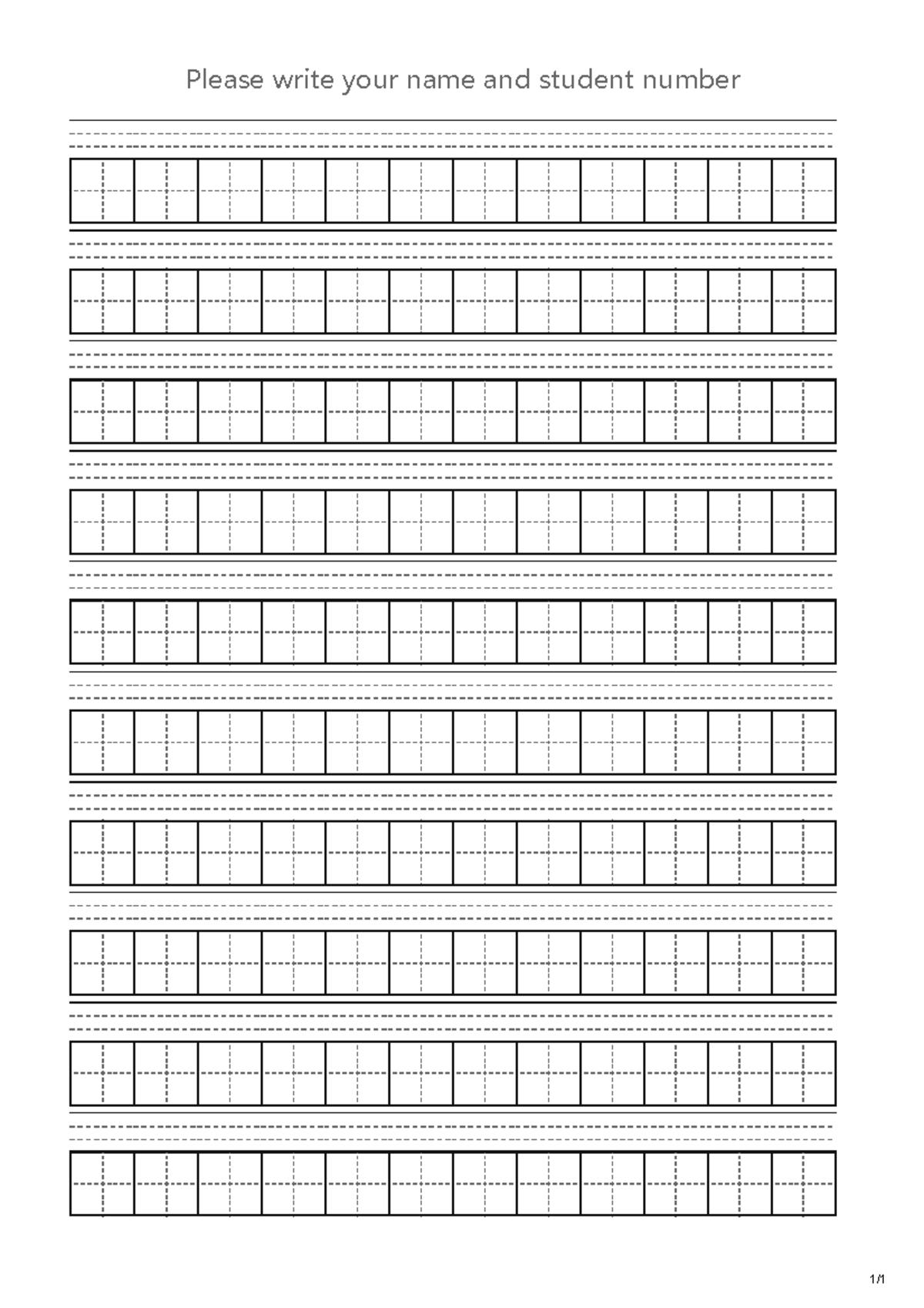 Dictation Paper Template for Student Submission - Studocu