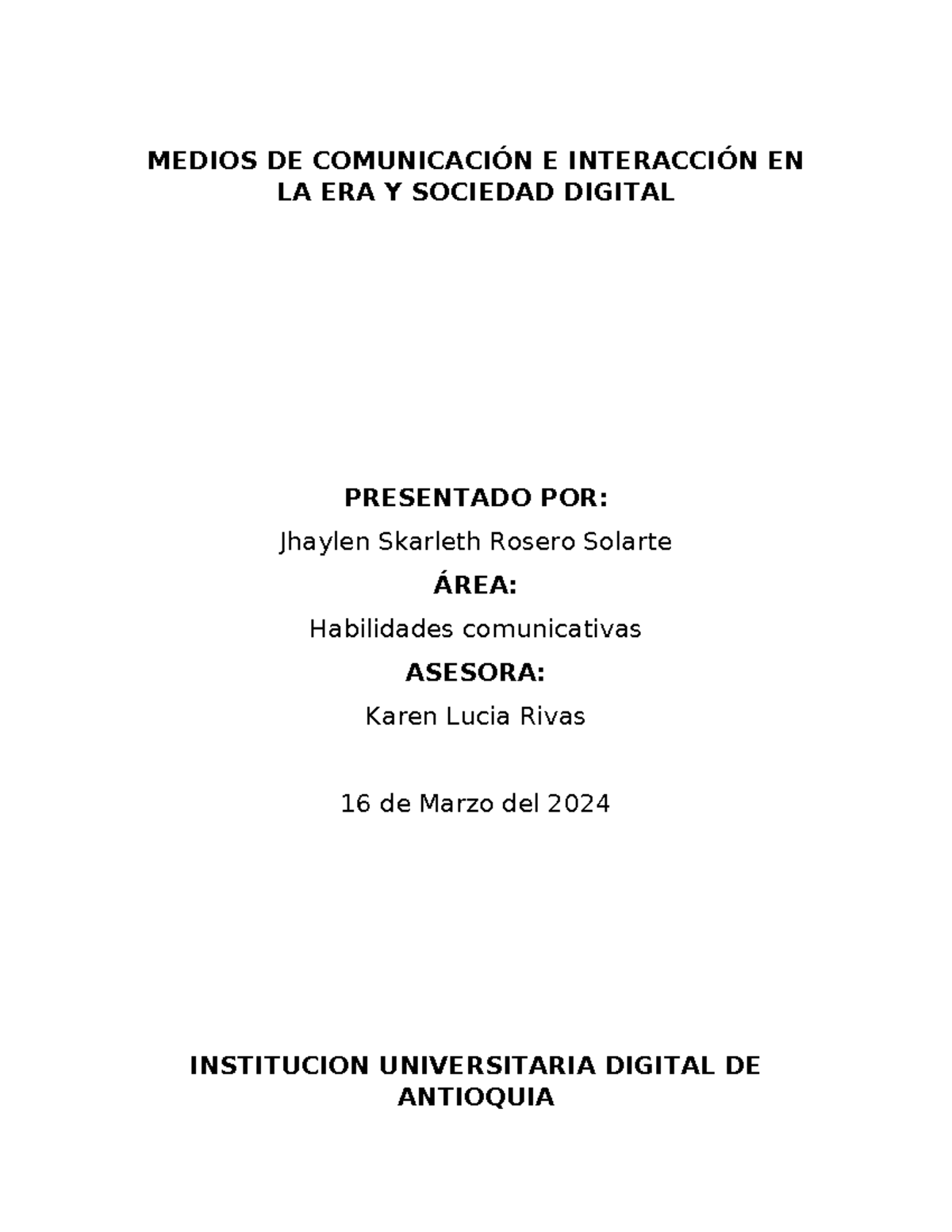 Reflexiones Sobre Nuevas Formas De Comunicación En La Era Digital Studocu