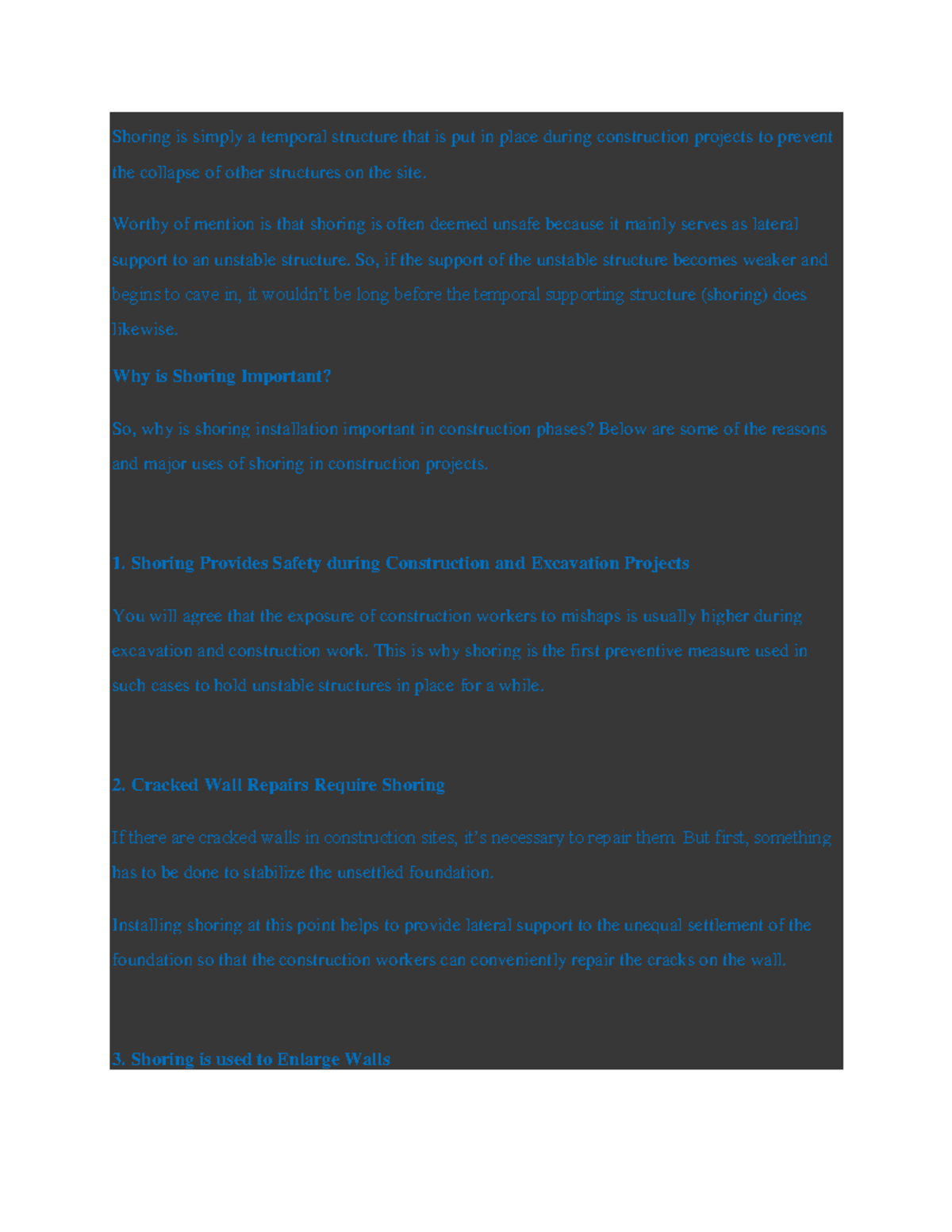 CIV101 - Shoring Lecture Notes: Importance, Types & Applications - Studocu