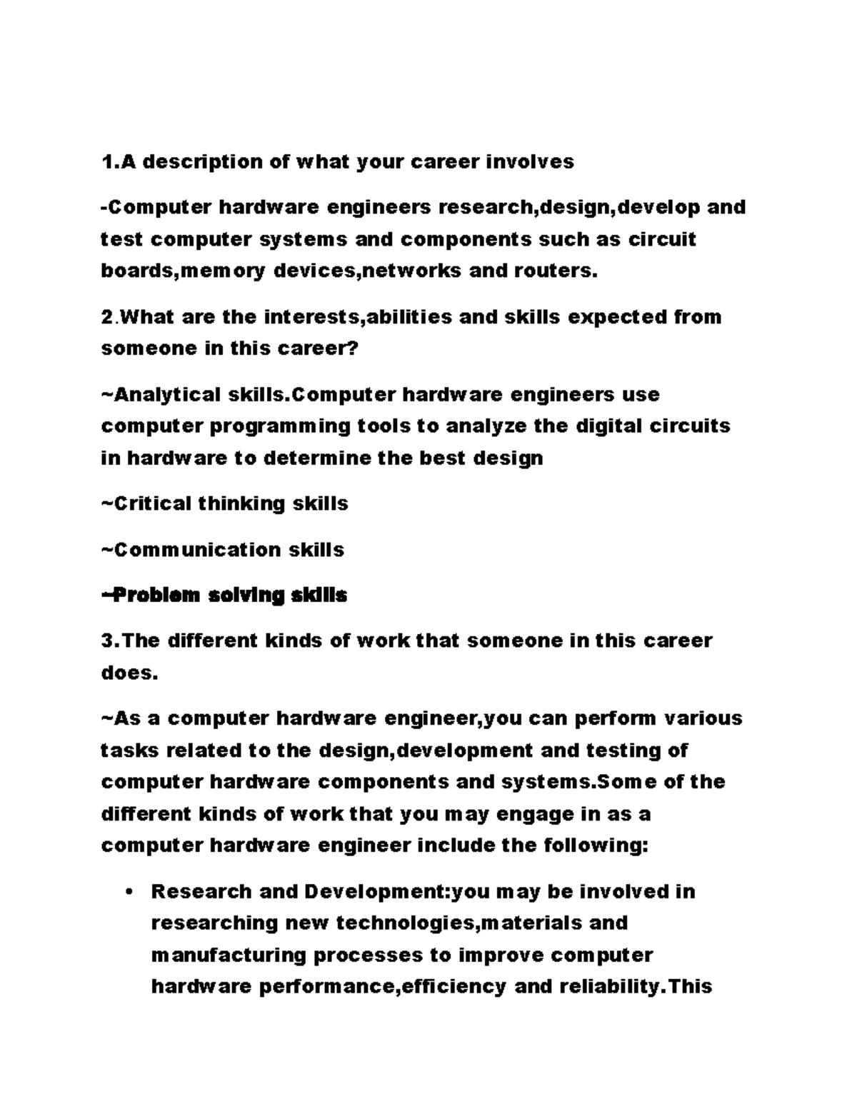 LO Career Project - Computer Hardware Engineer Overview and Guidelines ...