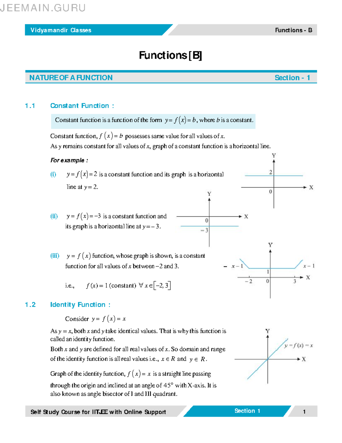 Functions in IITJEE: A Comprehensive Study Guide (Functions - B) - Studocu