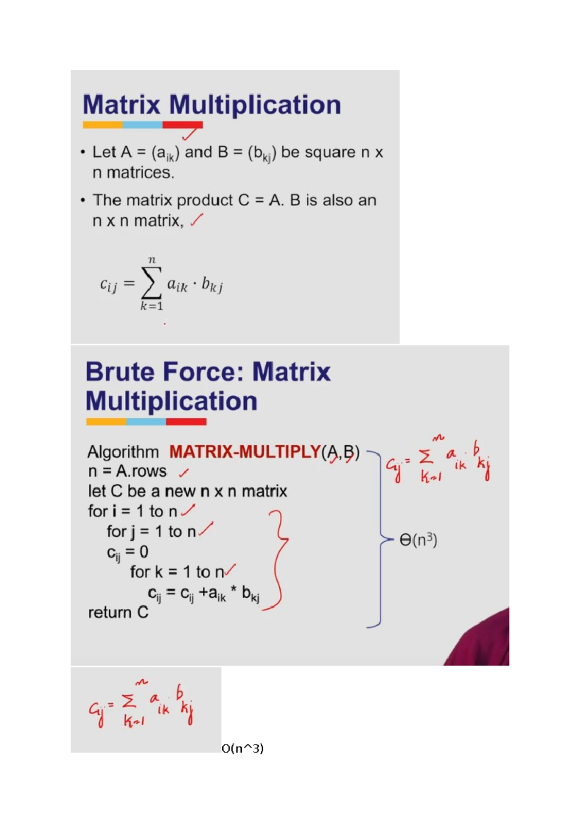 Algorithm Design - Design and Analysis of Algorithms - O(n^3) Integer ...