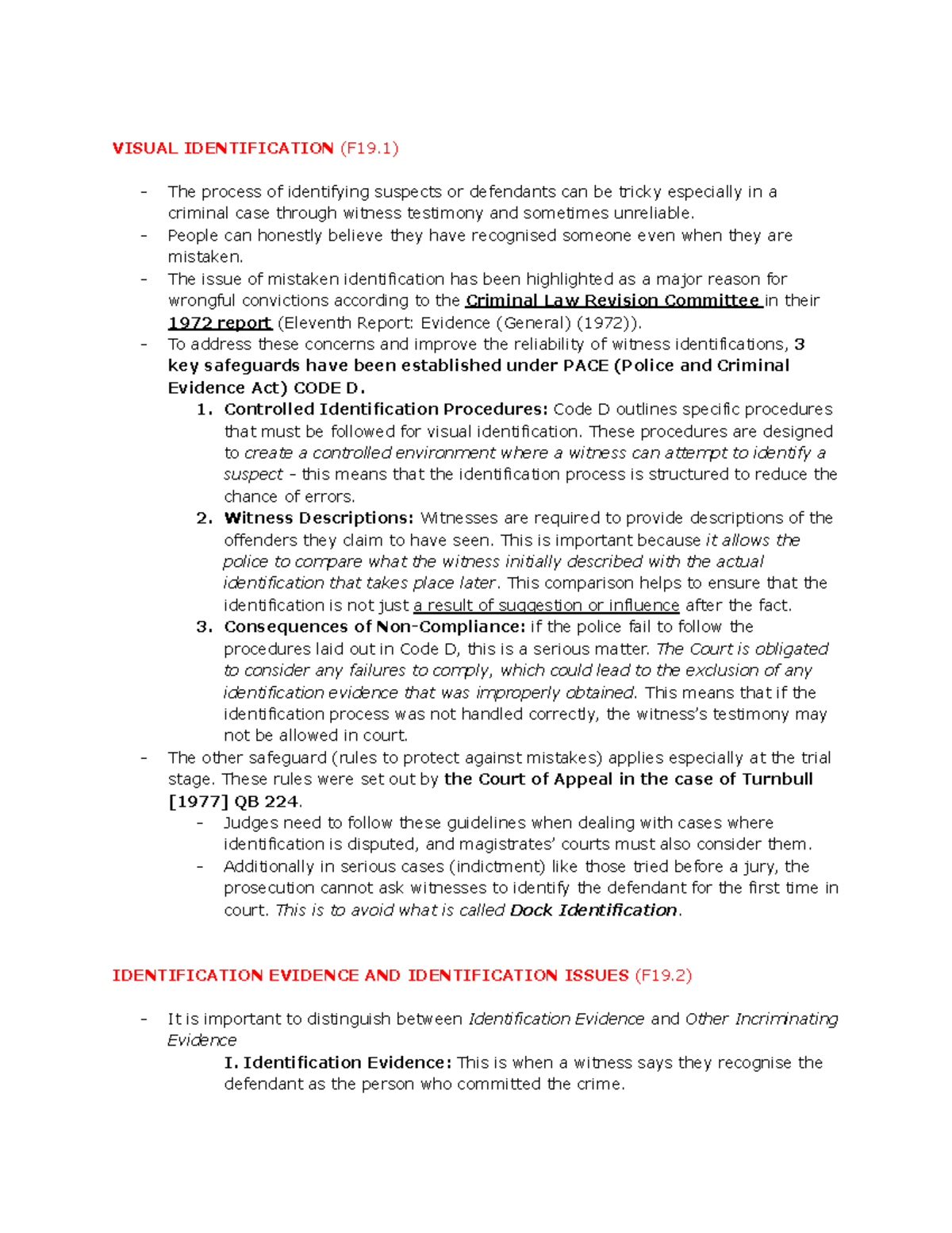 Visual Identification Guidelines and Safeguards (F19) - Studocu