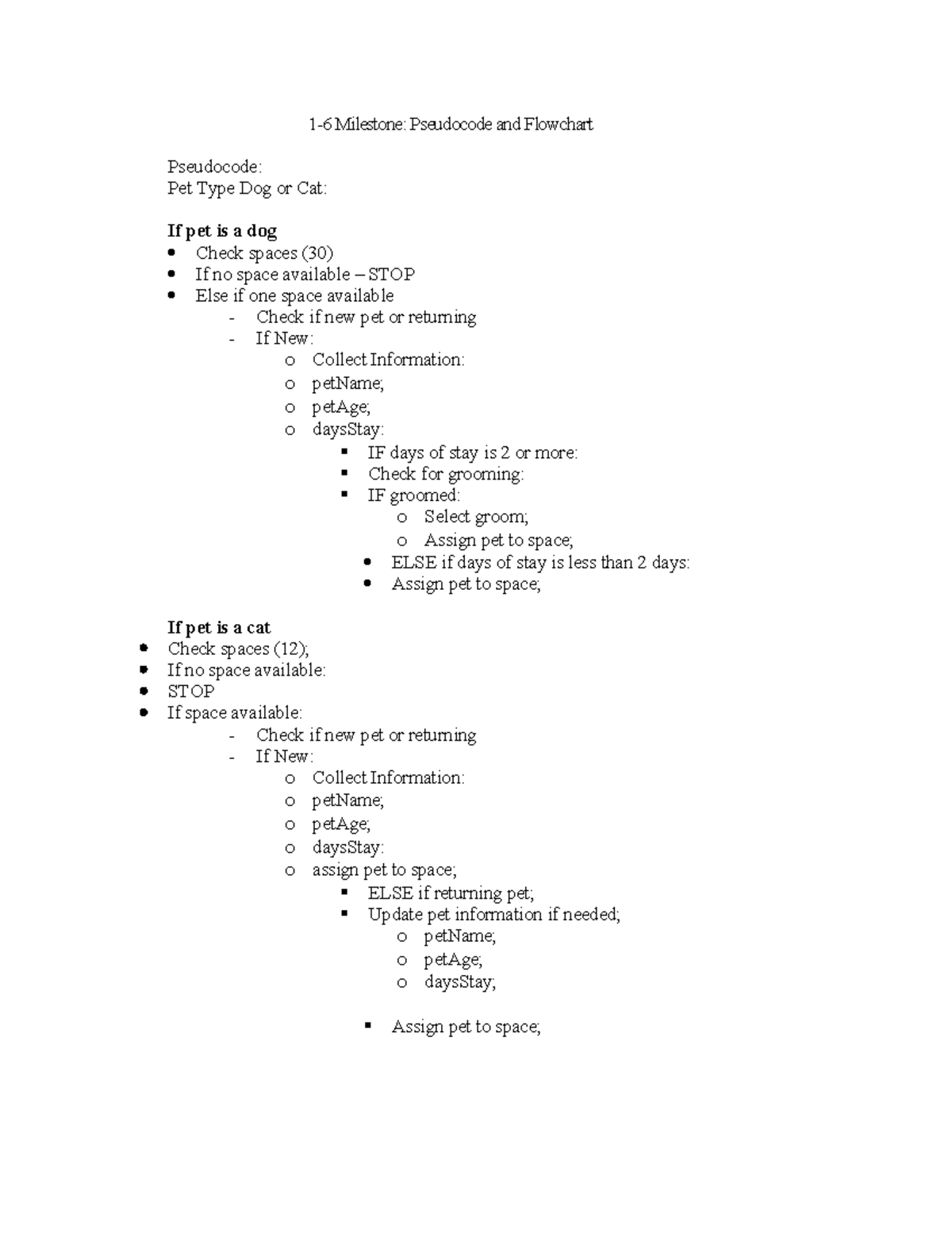 Module 1-6 Final Exam: Pseudocode and Flowchart Overview - Studocu