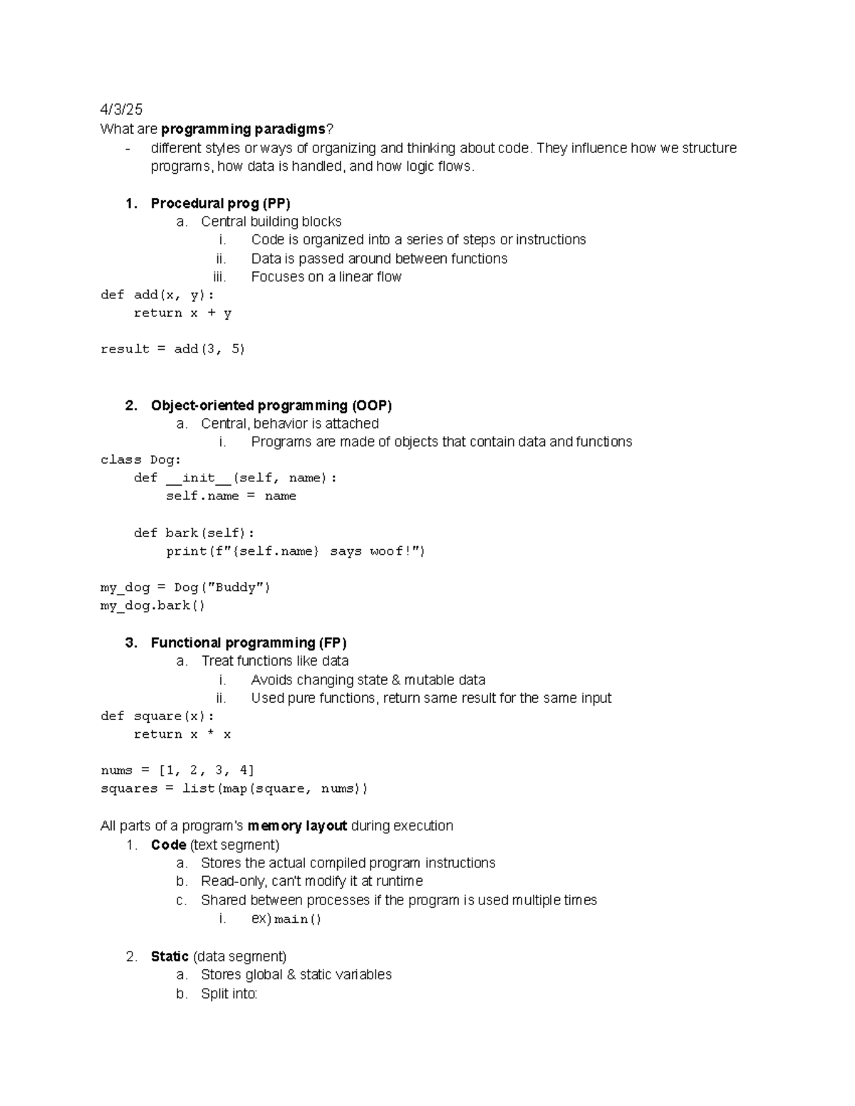 ICS 32: Comprehensive Overview of Programming Paradigms and Practices ...