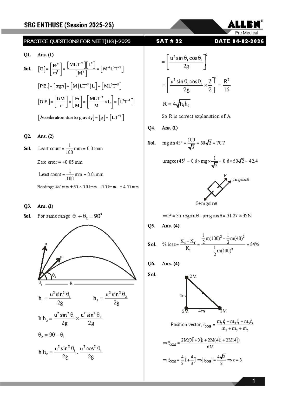 SAT#22 Speed and Accuracy Test Solutions - Practice Questions - Studocu