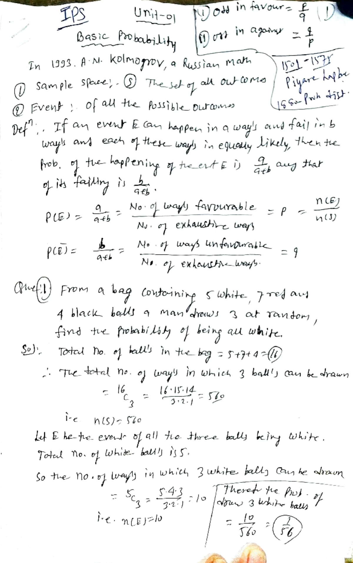 Uni-4 IPS - Practice Questions on Measures of Central Tendency - Studocu