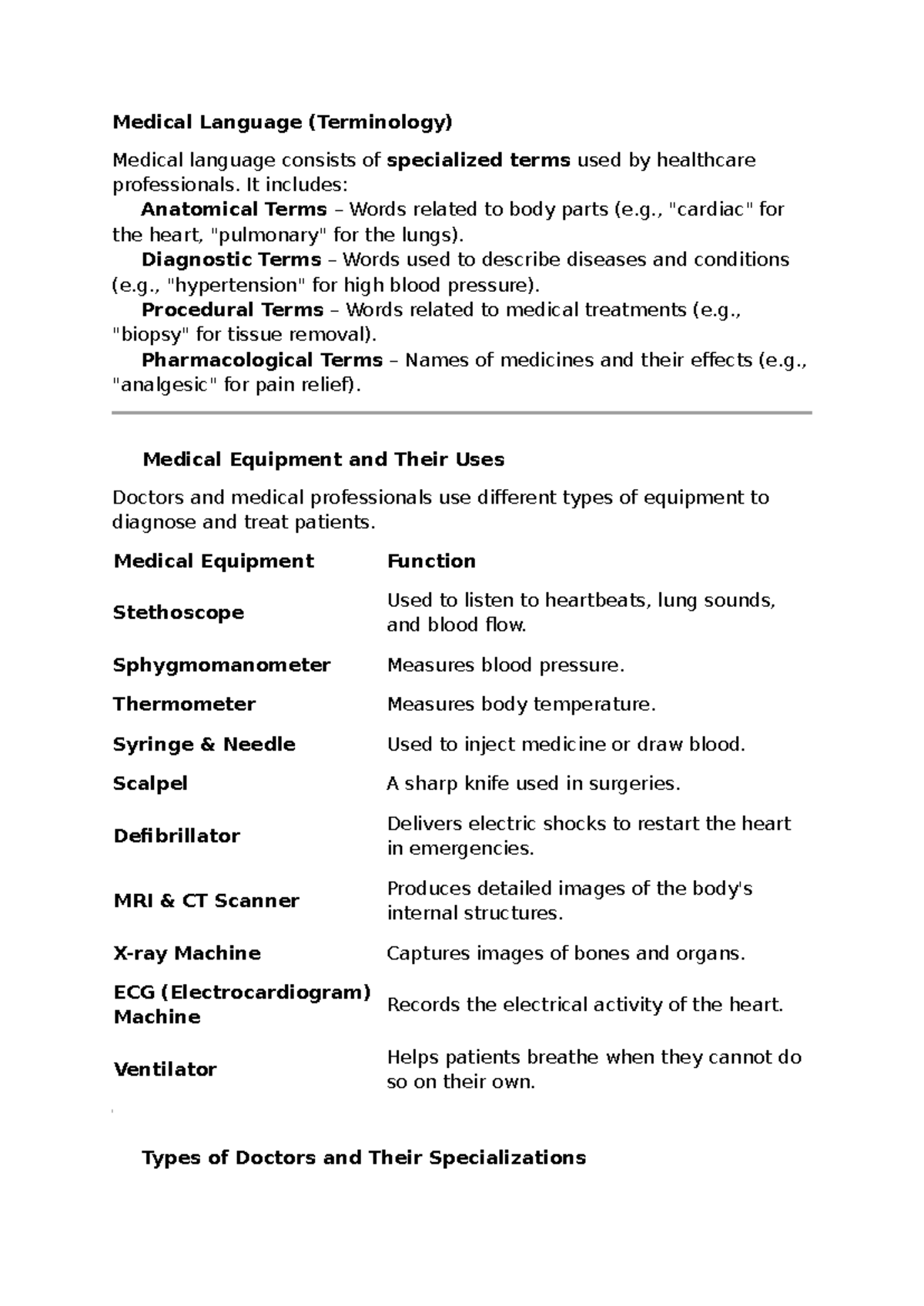 Medical Language Terminology: Understanding Healthcare Vocabulary