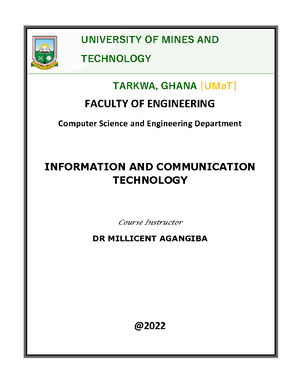 Digital computer past questions - information technology - Studocu