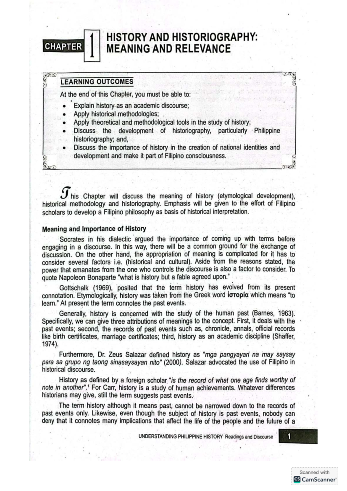 PHILIPPINE HISTORY: CHAPTER 1 - MEANING & RELEVANCE OF HISTORIOGRAPHY ...
