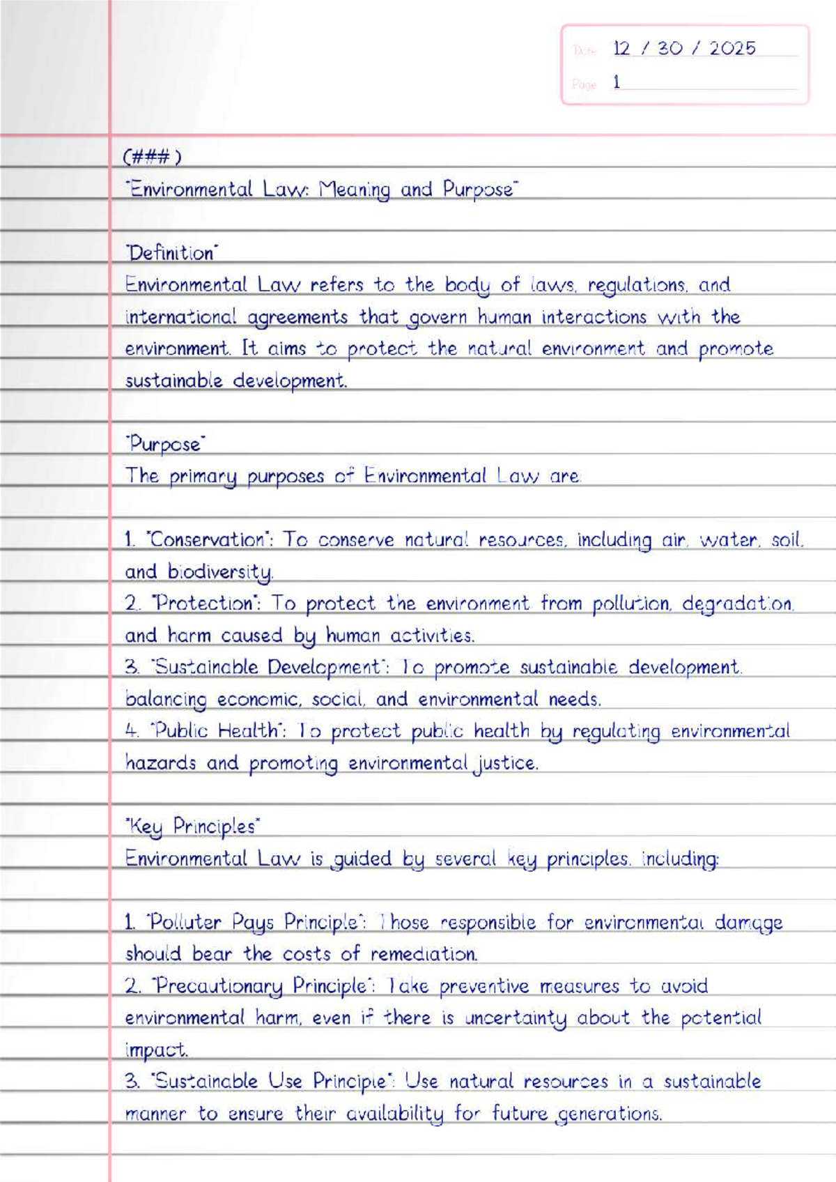 Environmental Law Overview: Principles, Applications, and Key Cases ...