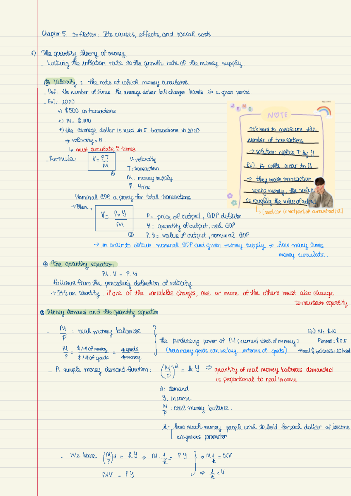 Macro notebook - This is my note taking - Chapter 5 : Inflation ...