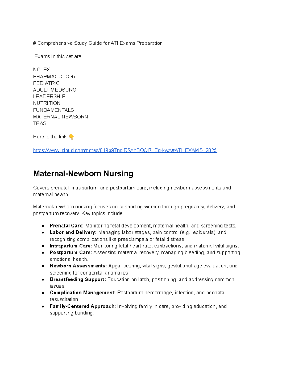 ATI Exams 2025: Comprehensive Study Guide for Nursing Success - Studocu