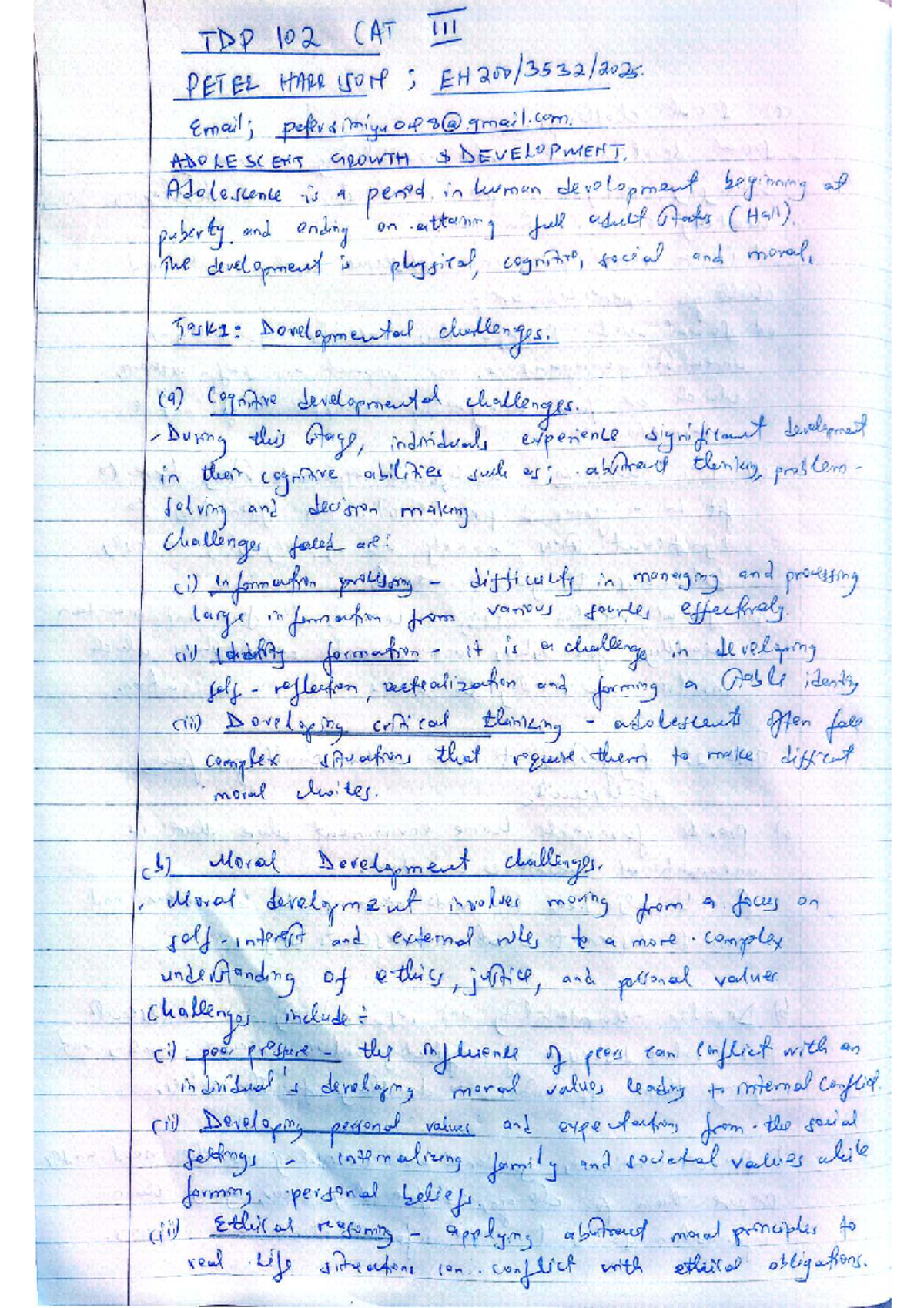 Final Exam Study Notes for Course 3N4: Key Concepts and Strategies ...
