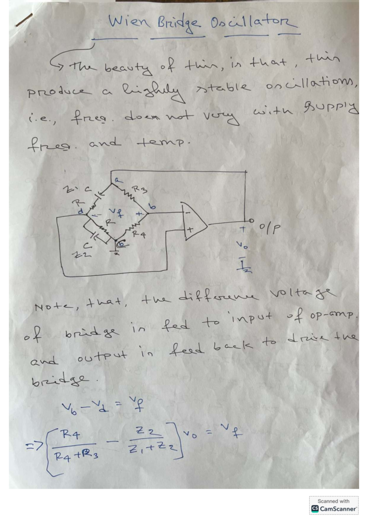 Wien Bridge Oscillator - digital logic and circuit - th = o 9] [= = @ Q ...