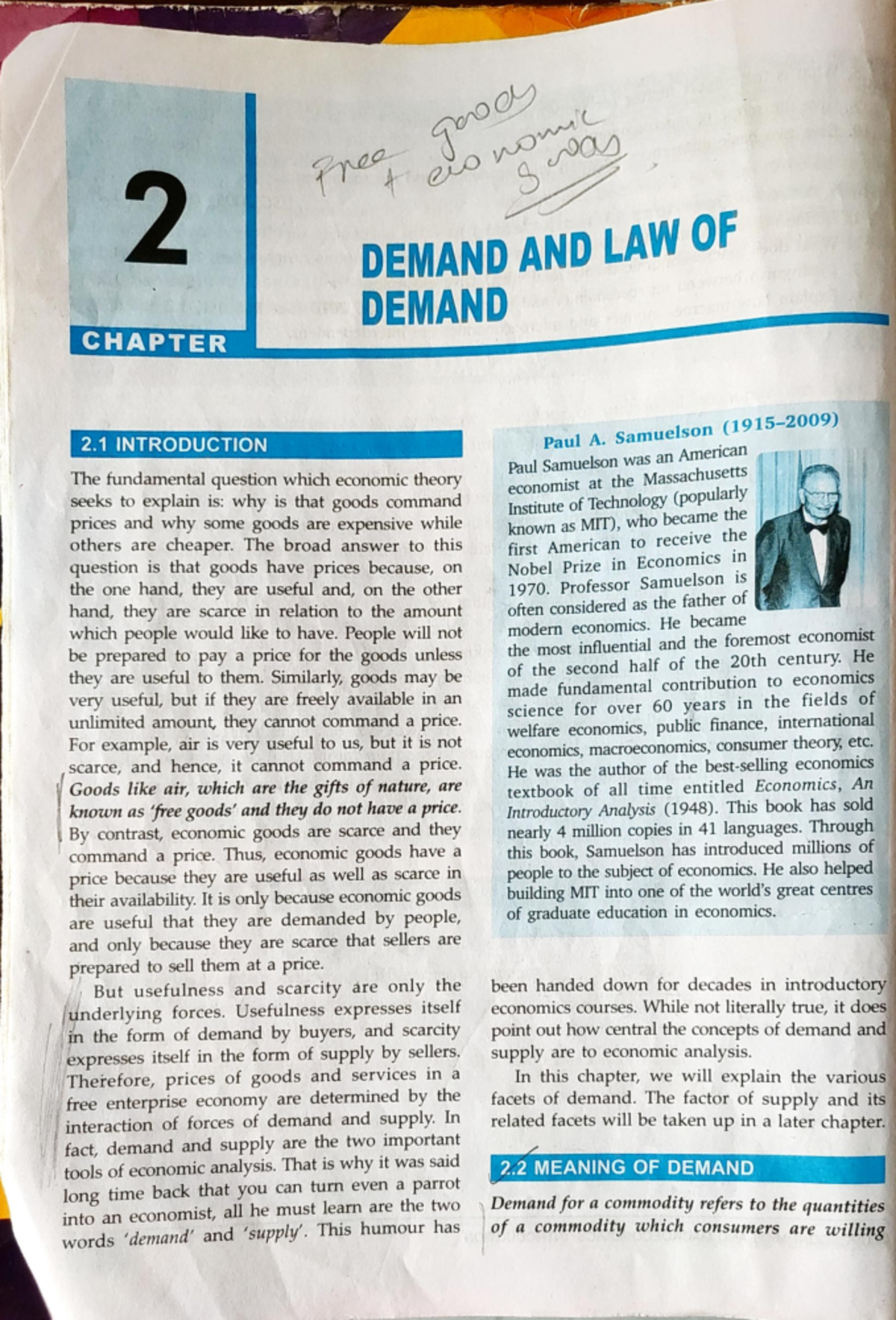 Chp 2 Demand: Comprehensive Notes on Economic Principles - Studocu