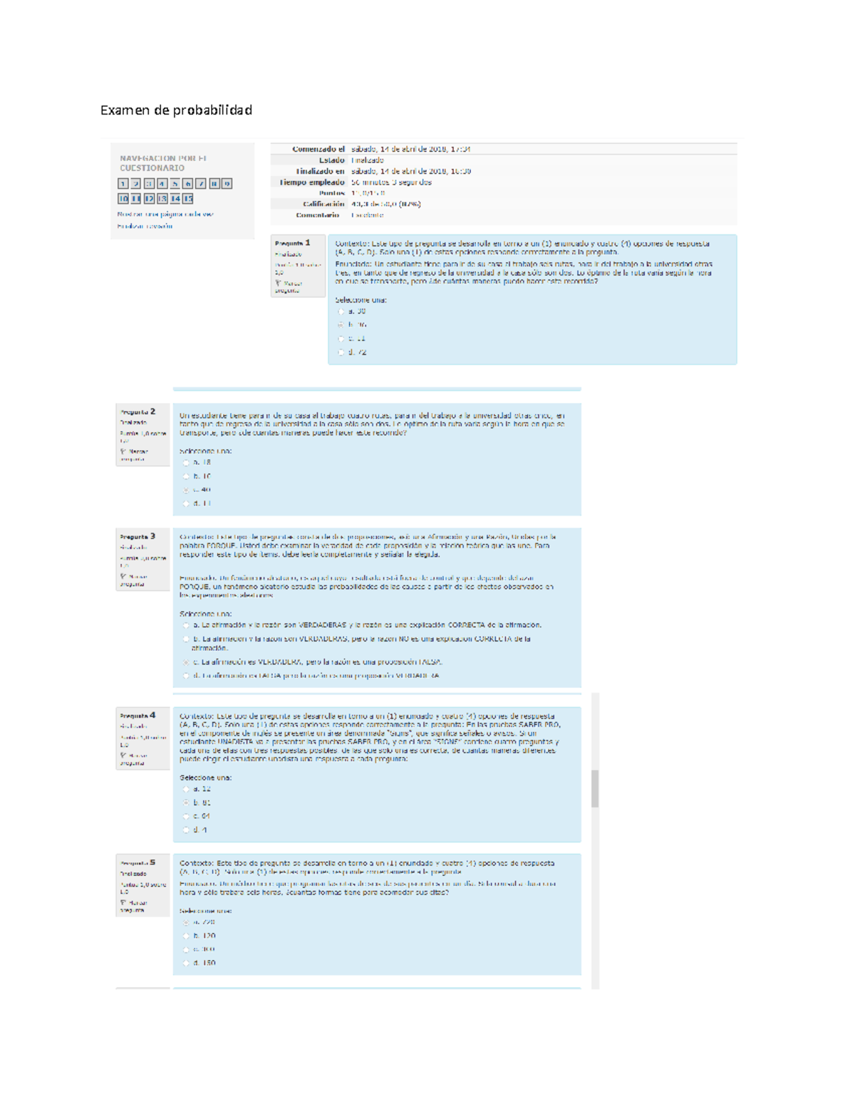378974885 Fase 2 Probabilidad Examen Notes Unad - Studocu