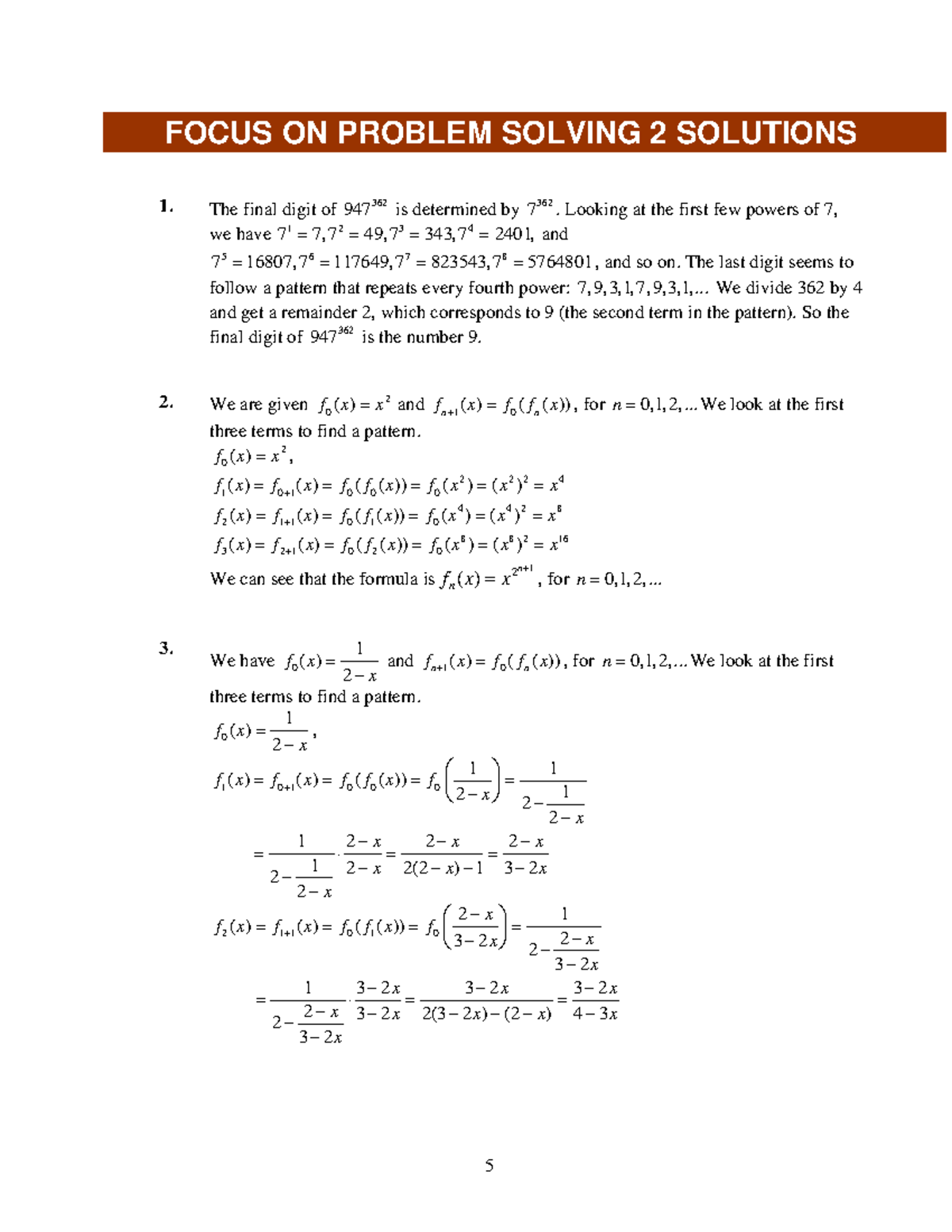 Final Exam FPS 2 Solutions: Problem Solving Techniques - Studocu