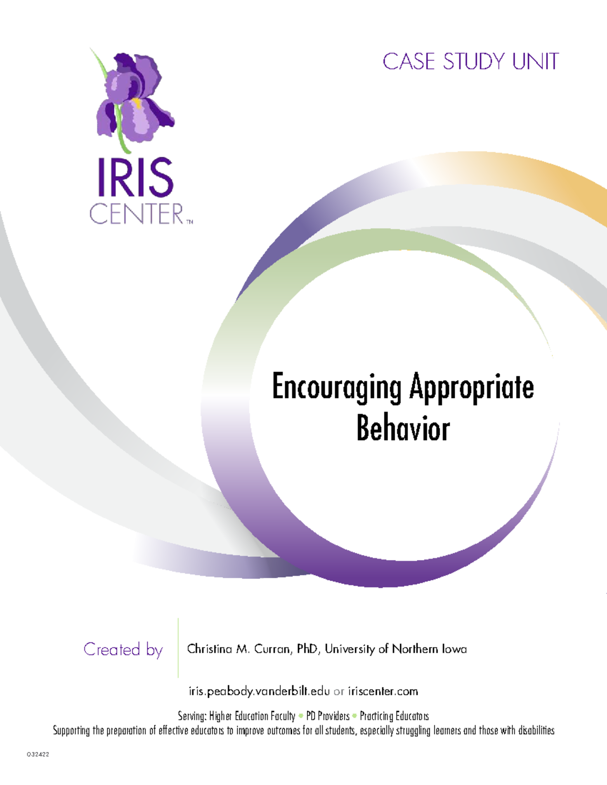 Encouraging Appropriate Behavior: A Case Study Unit (EDUC 032422) - Studocu